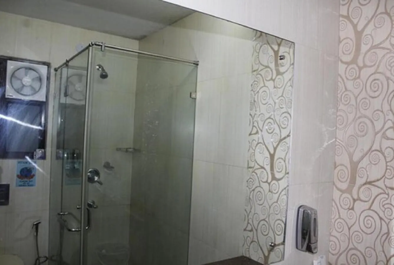 Shower in Lime Tree Hotel Sushant Lok Gurgaon Sector 29 Next to IFFCO CHOWK metro