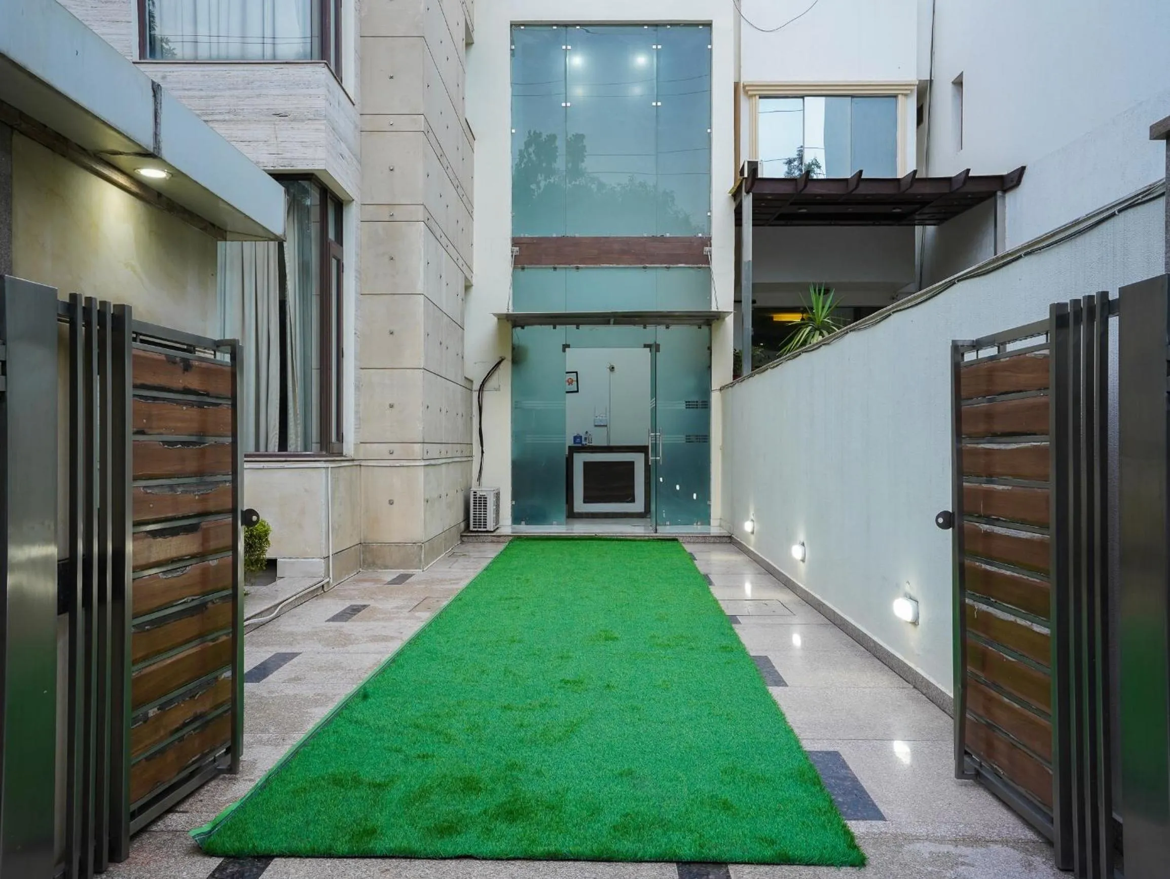 Facade/entrance in Lime Tree Hotel Sushant Lok Gurgaon Sector 29 Next to IFFCO CHOWK metro