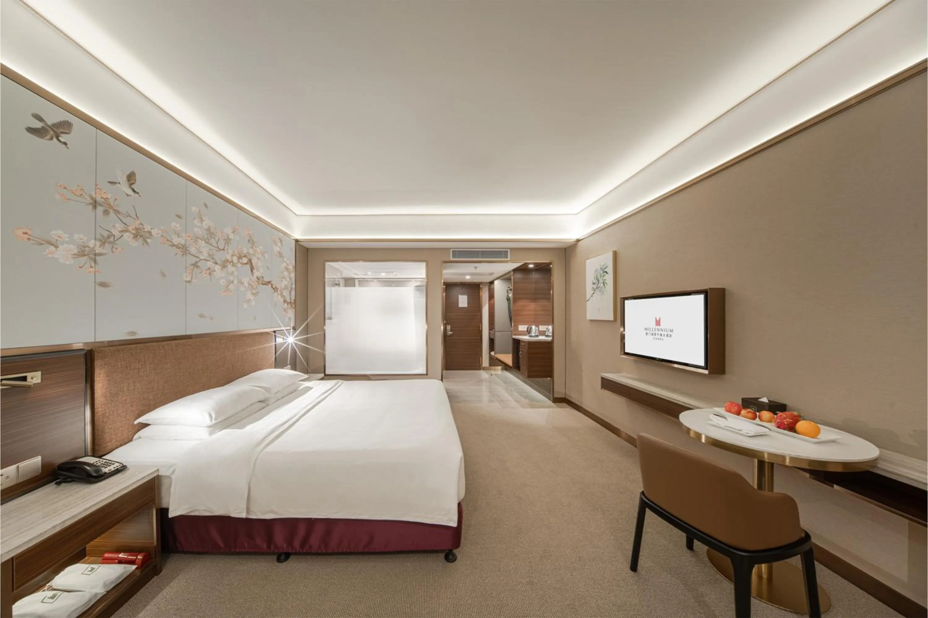Photo of the whole room, Bed in Millennium Harbourview Hotel Xiamen