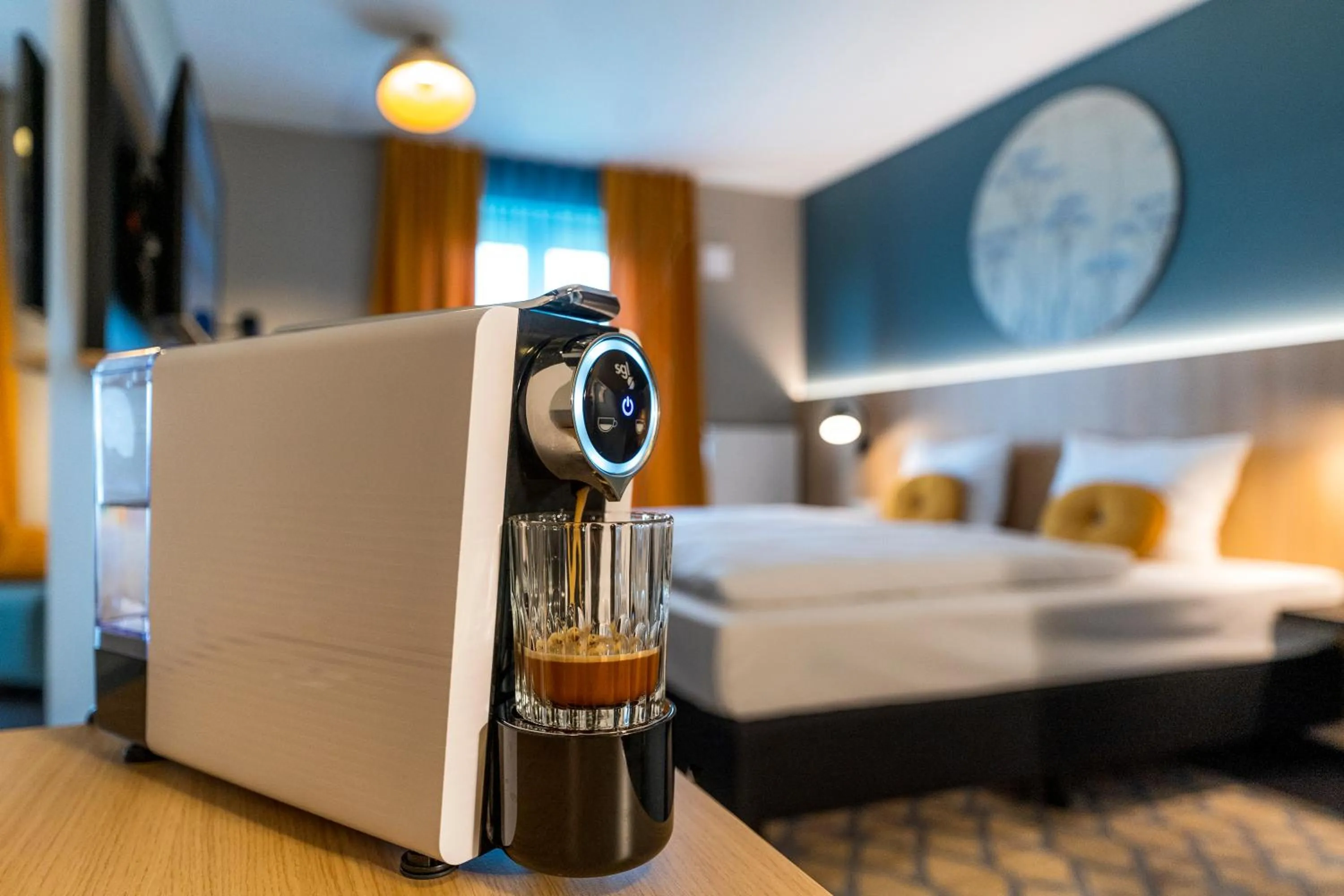 Decorative detail, Bed in KONCEPT HOTEL Neue Horizonte