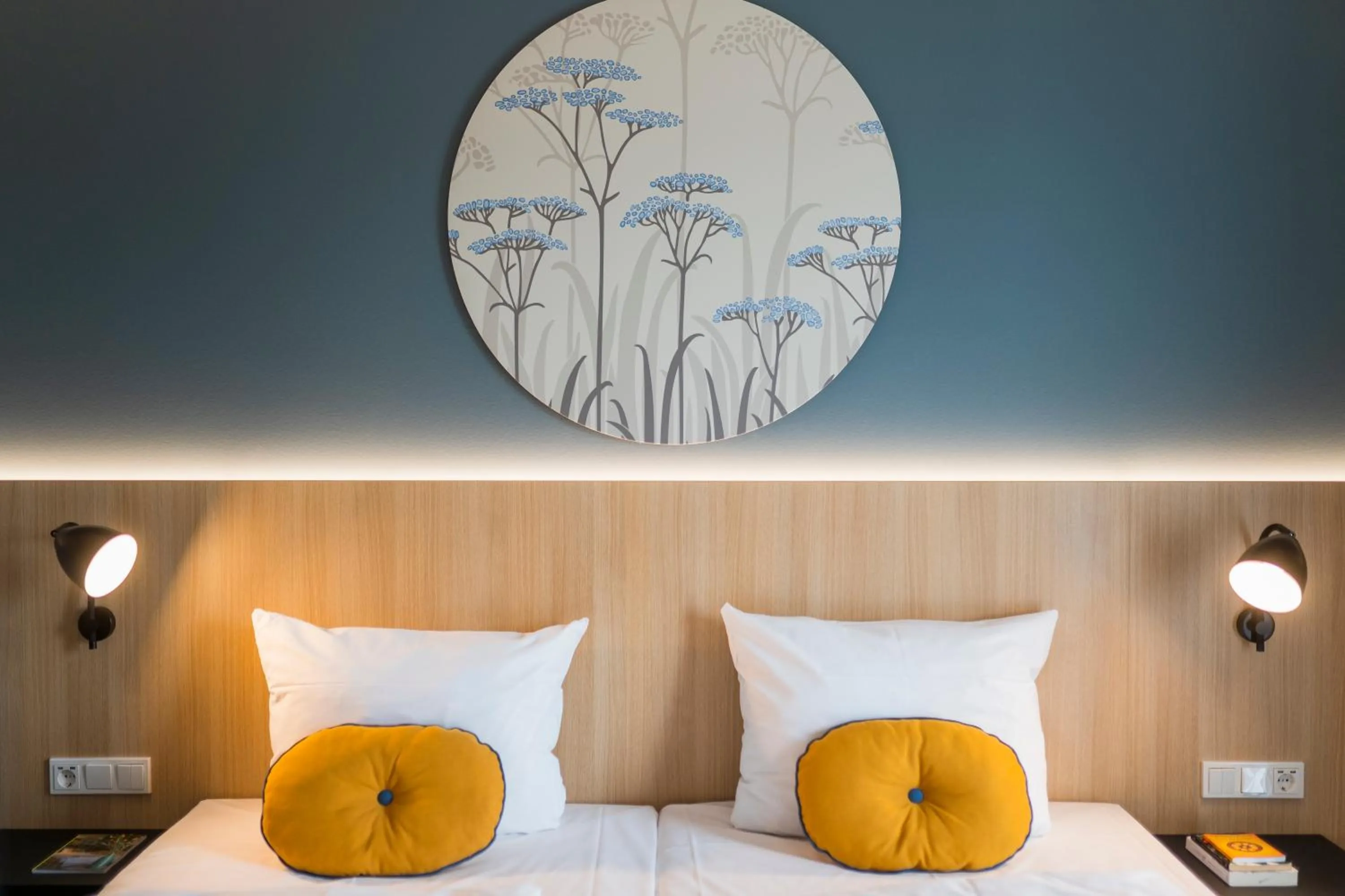 Decorative detail, Bed in KONCEPT HOTEL Neue Horizonte