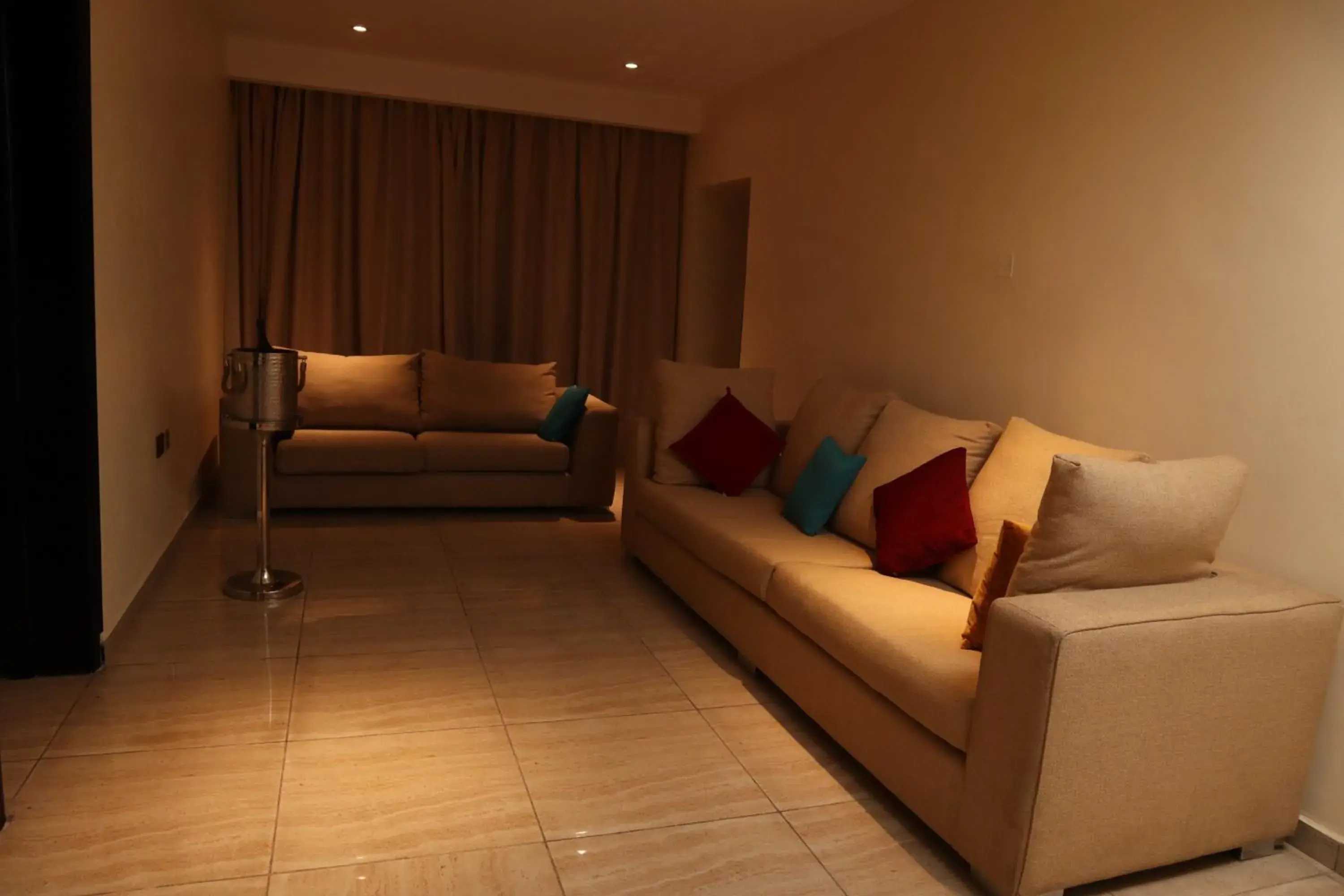 Seating area in Monty Suites Calabar Seating area in Monty Suites Calabar