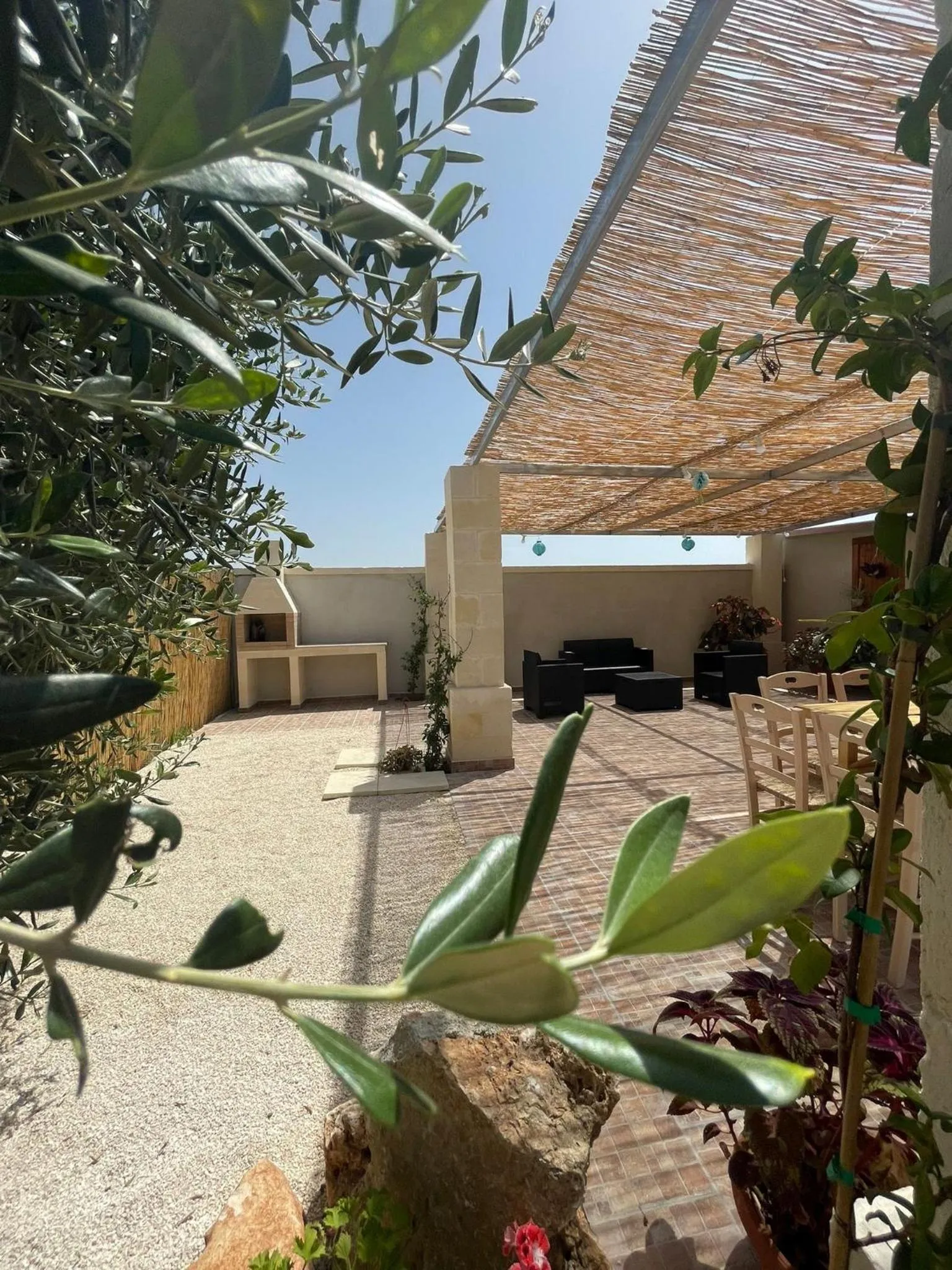 Patio in B&B Le Carrube