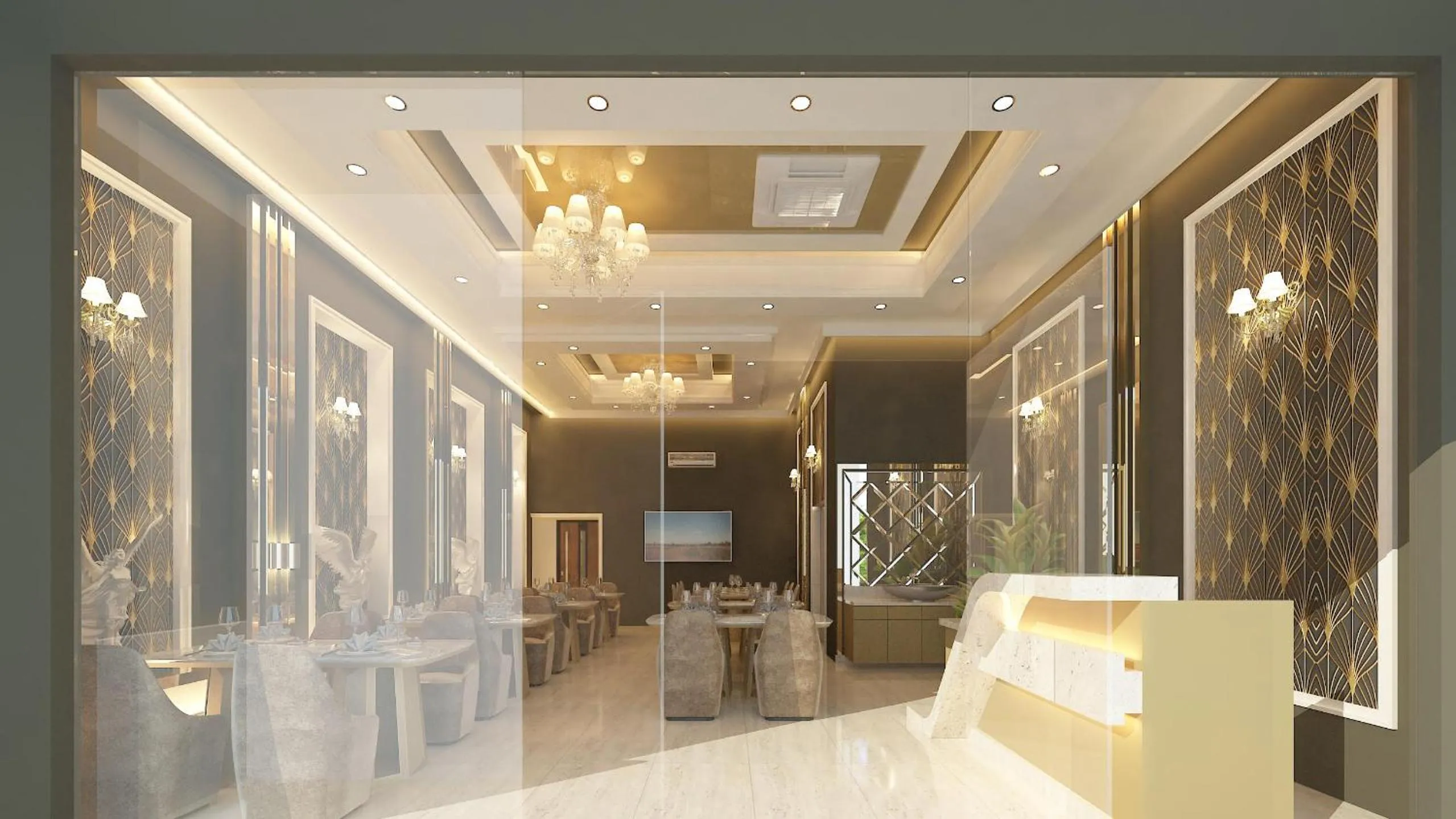 Restaurant/places to eat in Hotel Aksh Inn