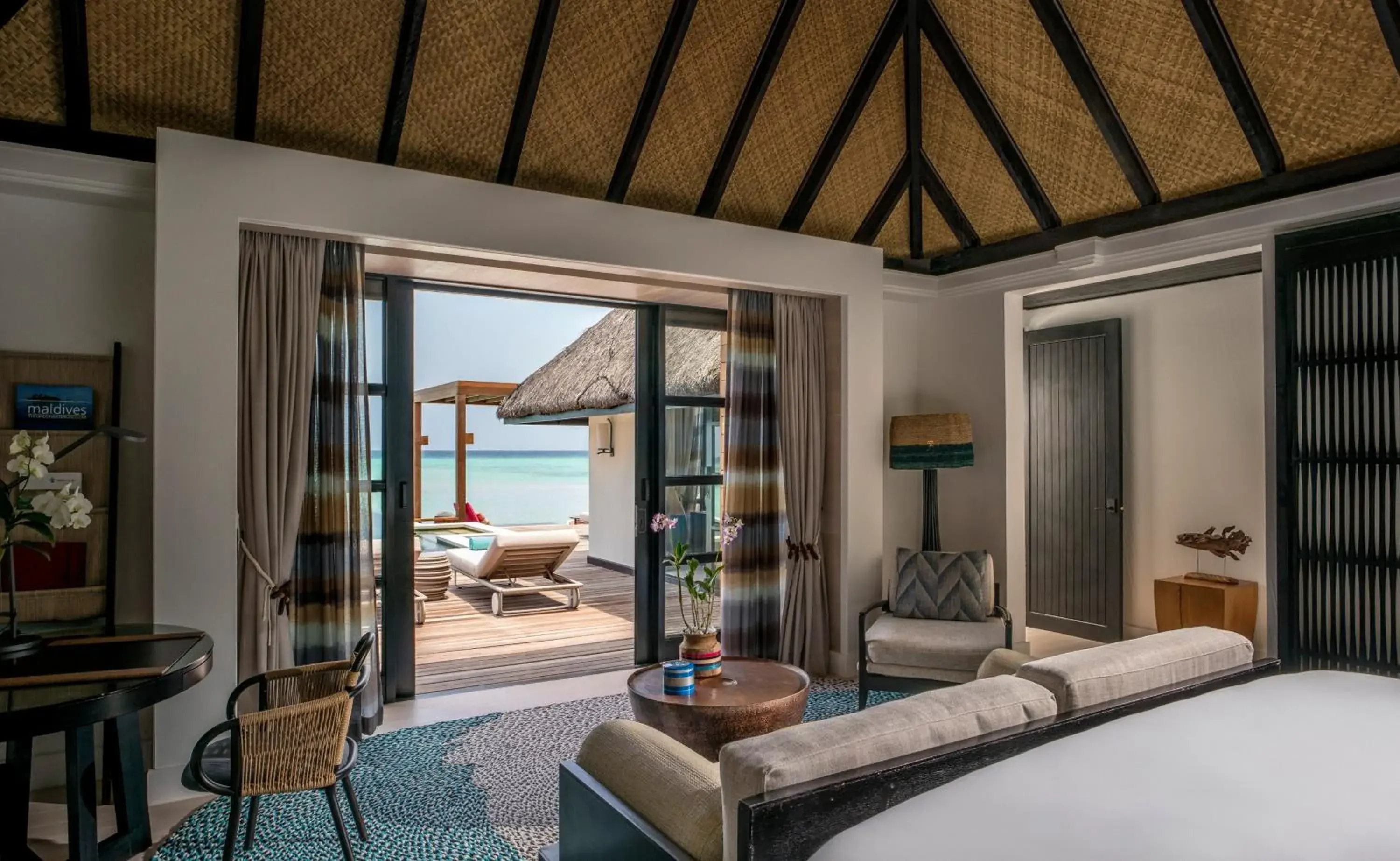 Bed in Four Seasons Resort Maldives at Kuda Huraa Bed in Four Seasons Resort Maldives at Kuda Huraa