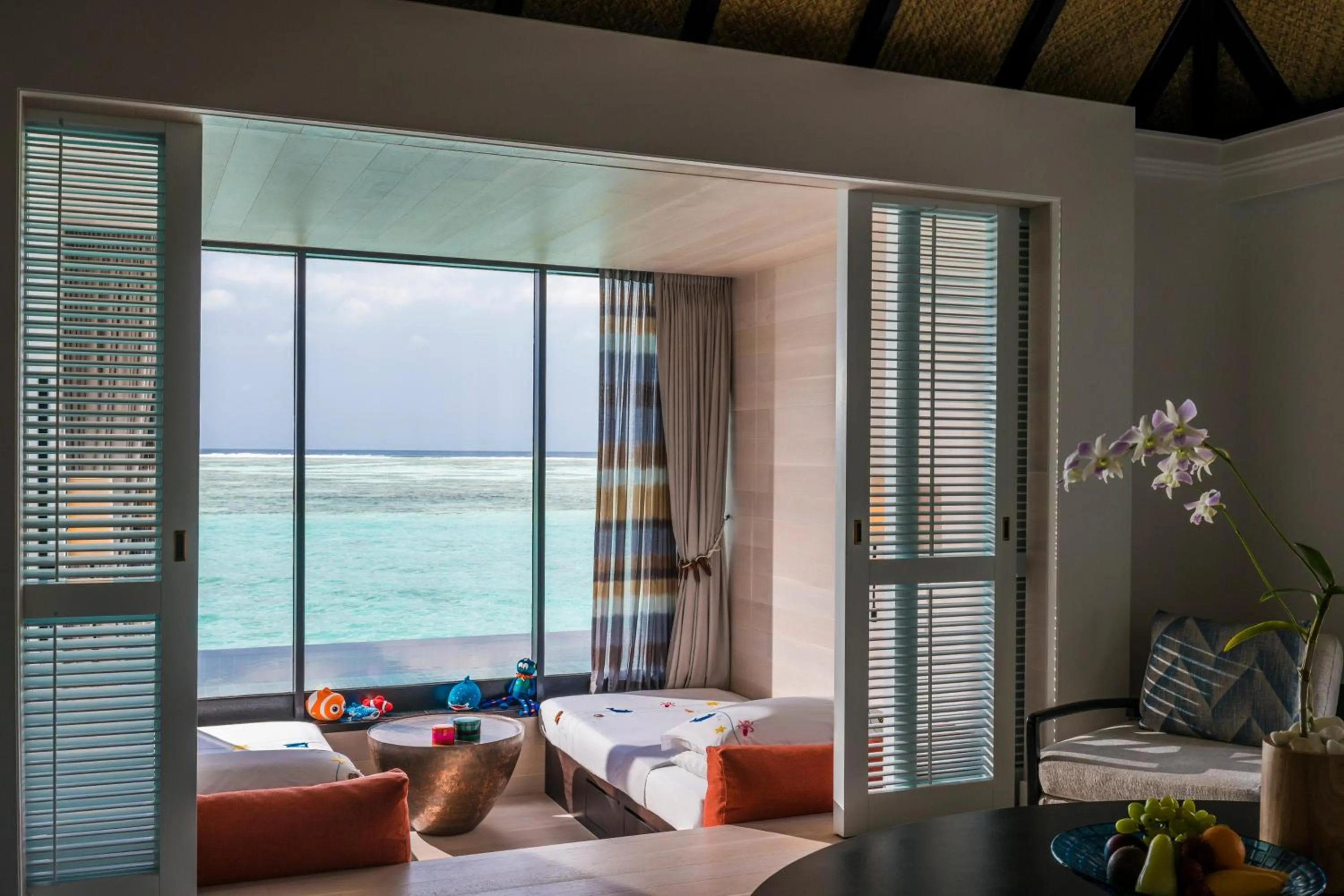 Bed in Four Seasons Resort Maldives at Kuda Huraa