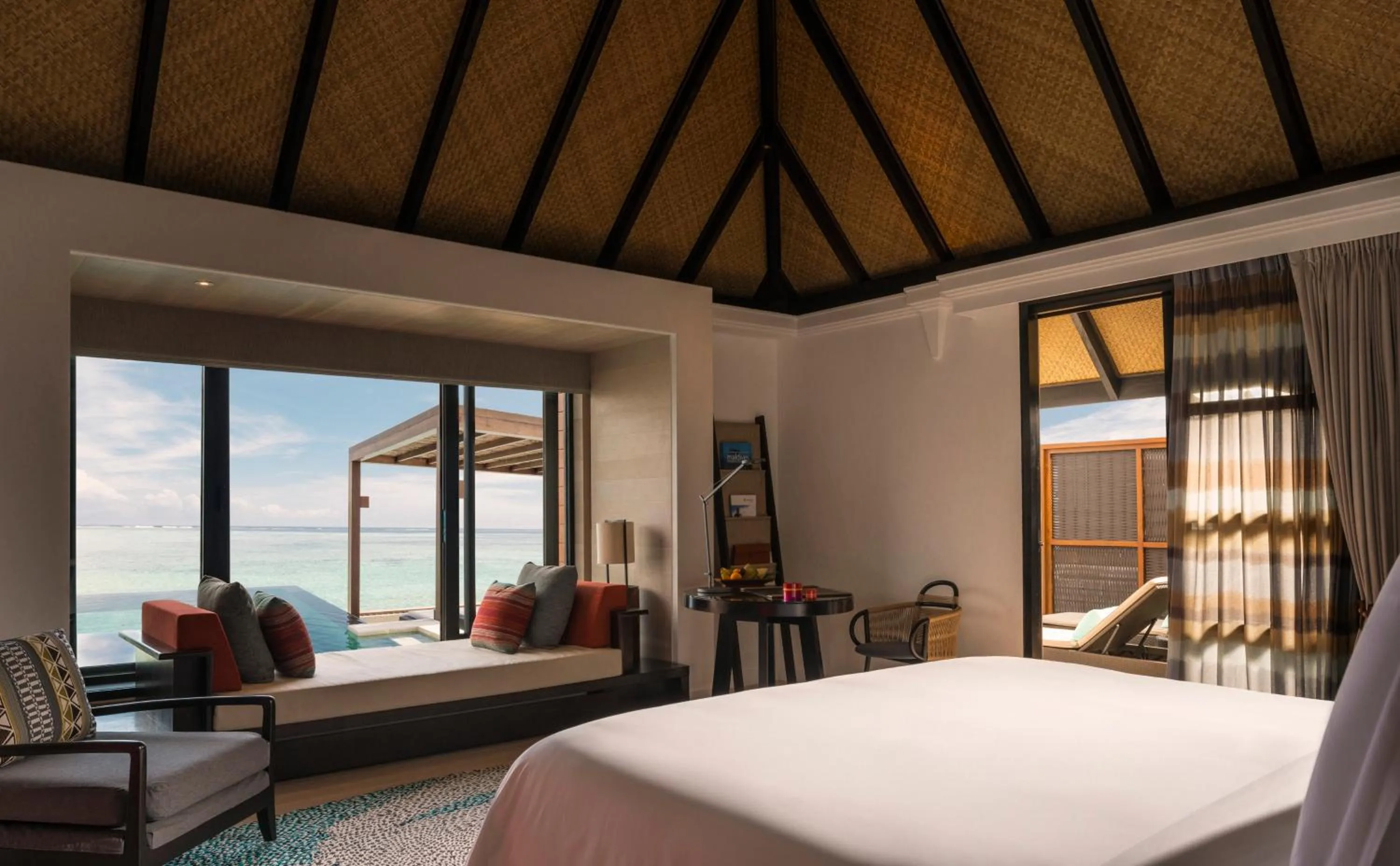 Bed in Four Seasons Resort Maldives at Kuda Huraa