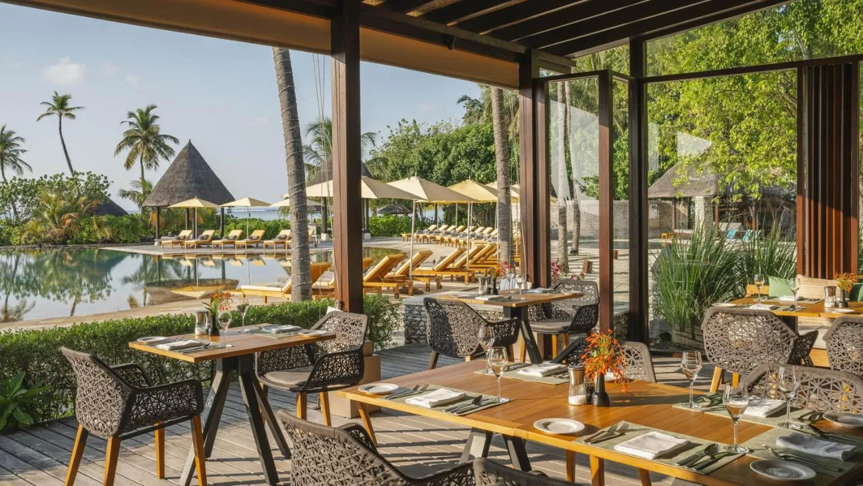 Breakfast in Four Seasons Resort Maldives at Kuda Huraa