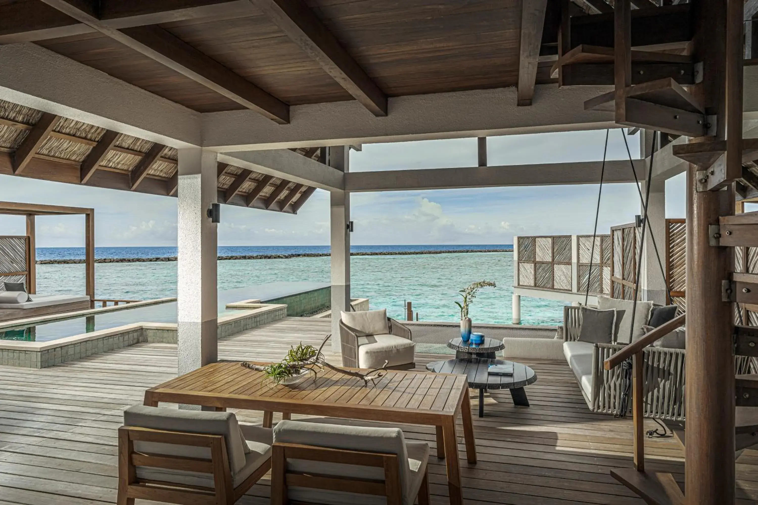 Sunrise Water Villa with Pool - Room Rate inclusive of breakfast for 2 adults in Four Seasons Resort Maldives at Landaa Giraavaru Sunrise Water Villa with Pool - Room Rate inclusive of breakfast for 2 adults in Four Seasons Resort Maldives at Landaa Giraavaru