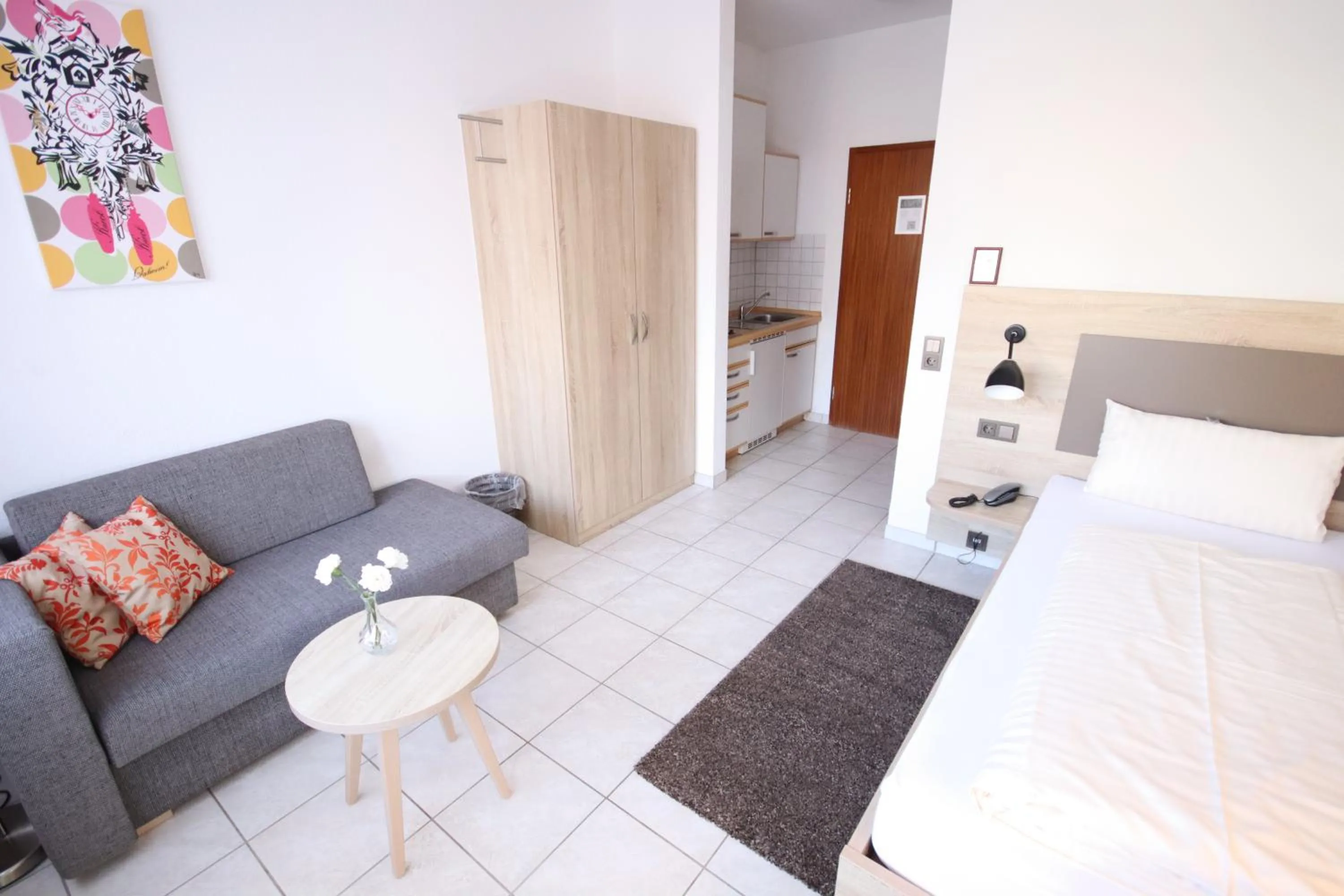 Kitchen or kitchenette, Bed in Appartements Biedermeier