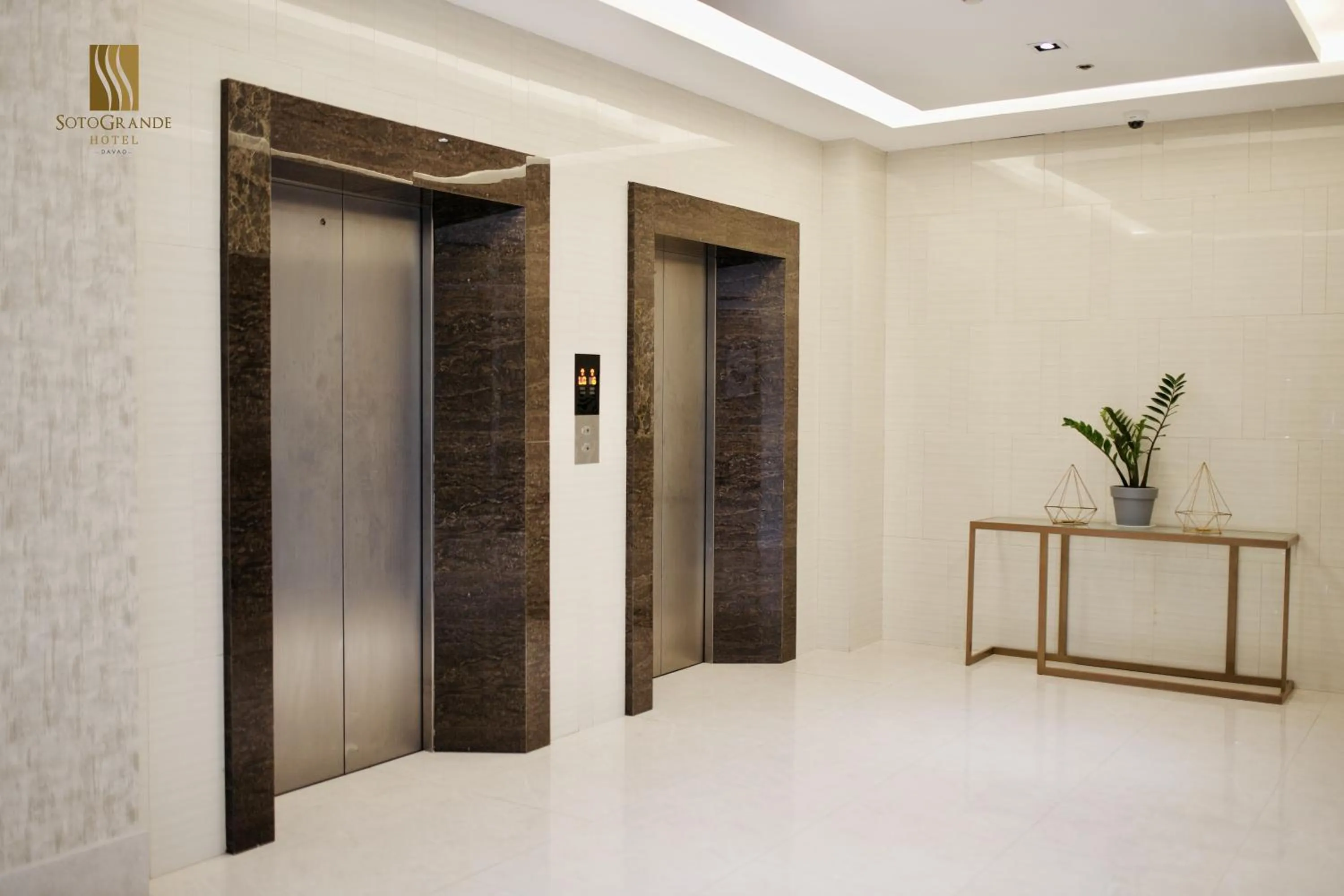 elevator in Sotogrande Davao Hotel