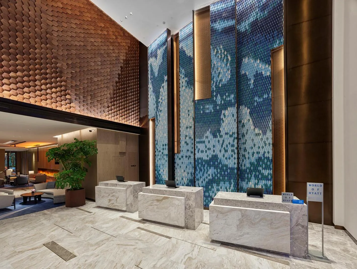 Lobby or reception in Hyatt Regency Shanghai Songjiang