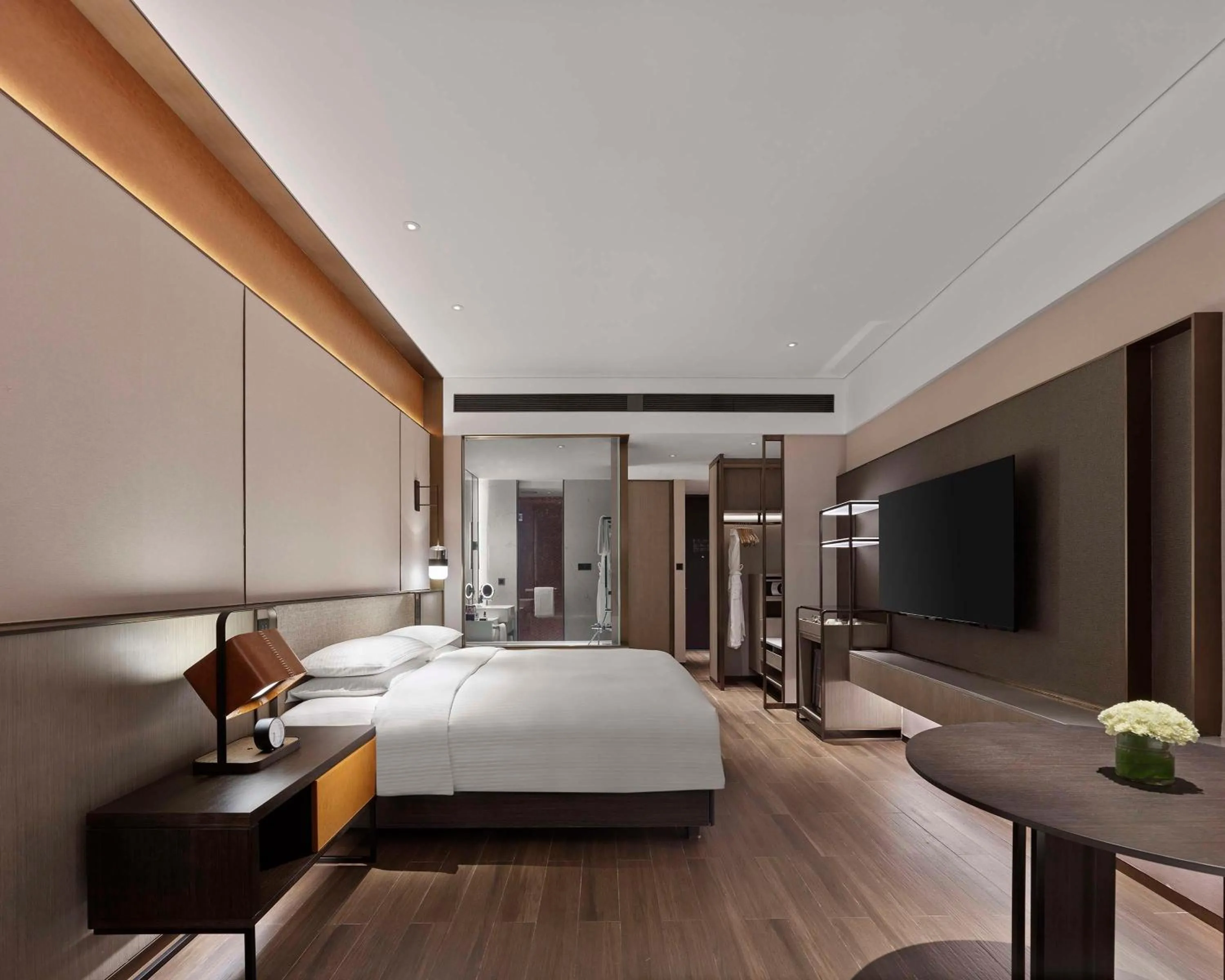 Bedroom, Bed in Hyatt Regency Shanghai Songjiang