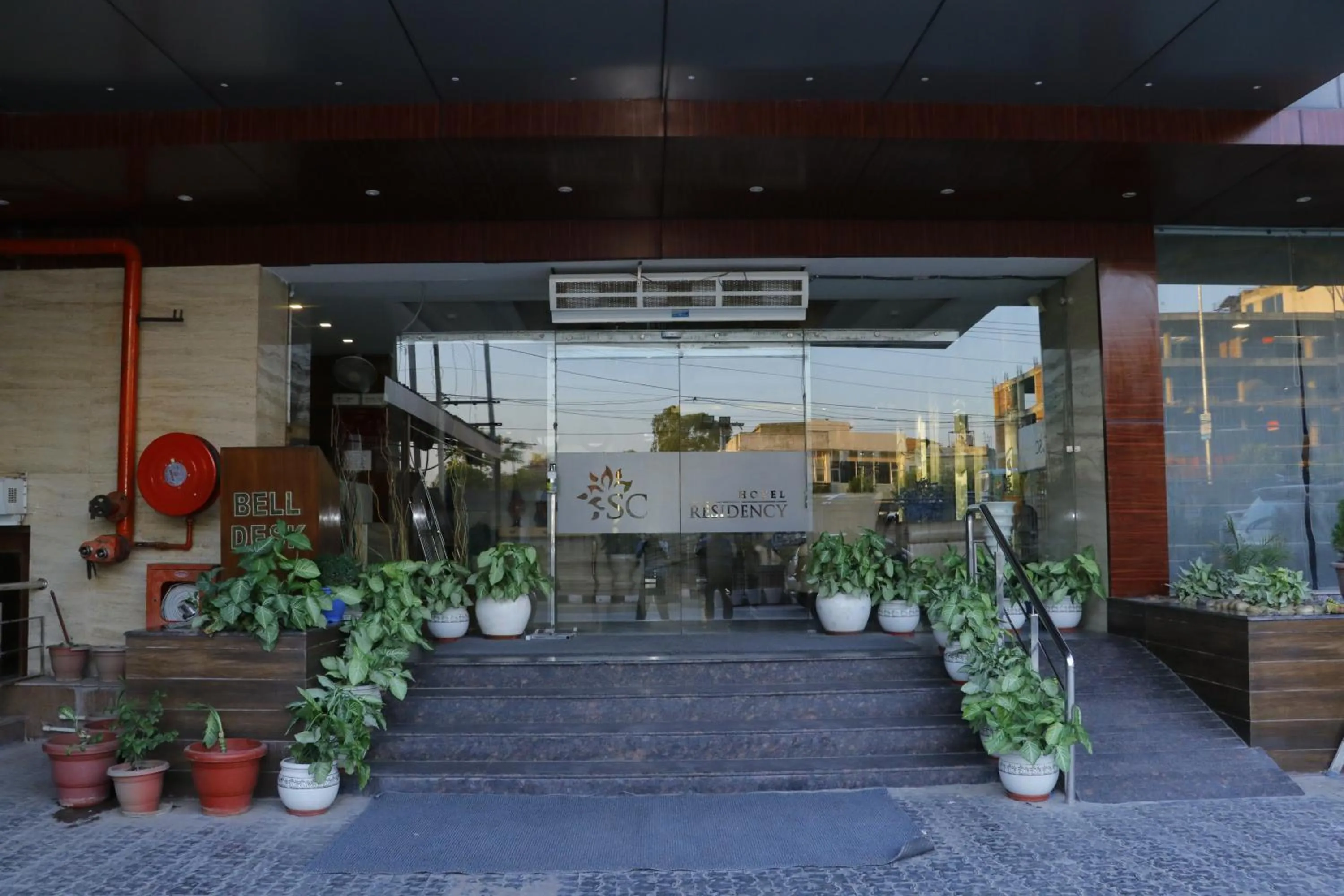 Facade/entrance in Hotel S C Residency