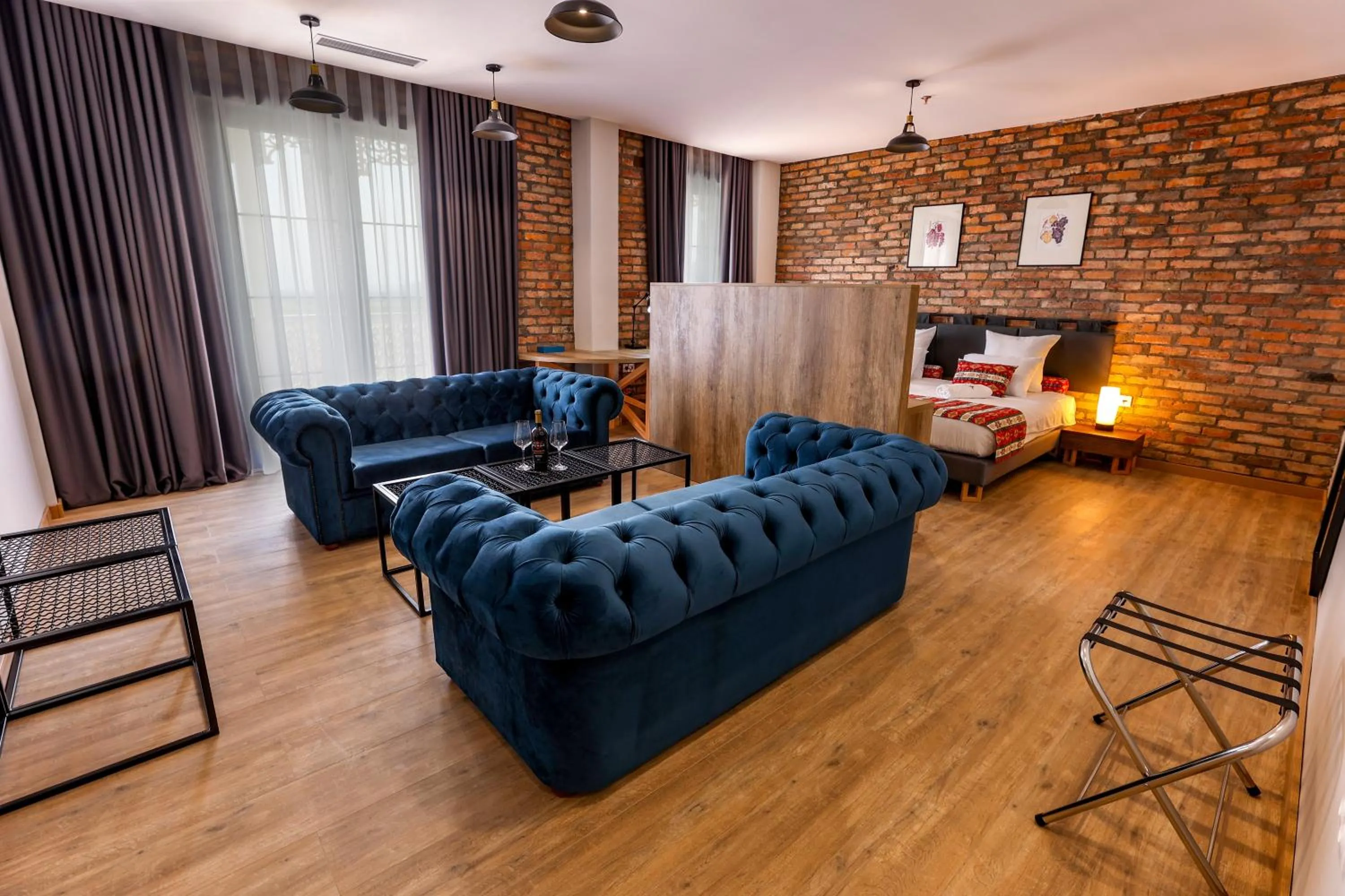 Seating area in Chateau Artwine