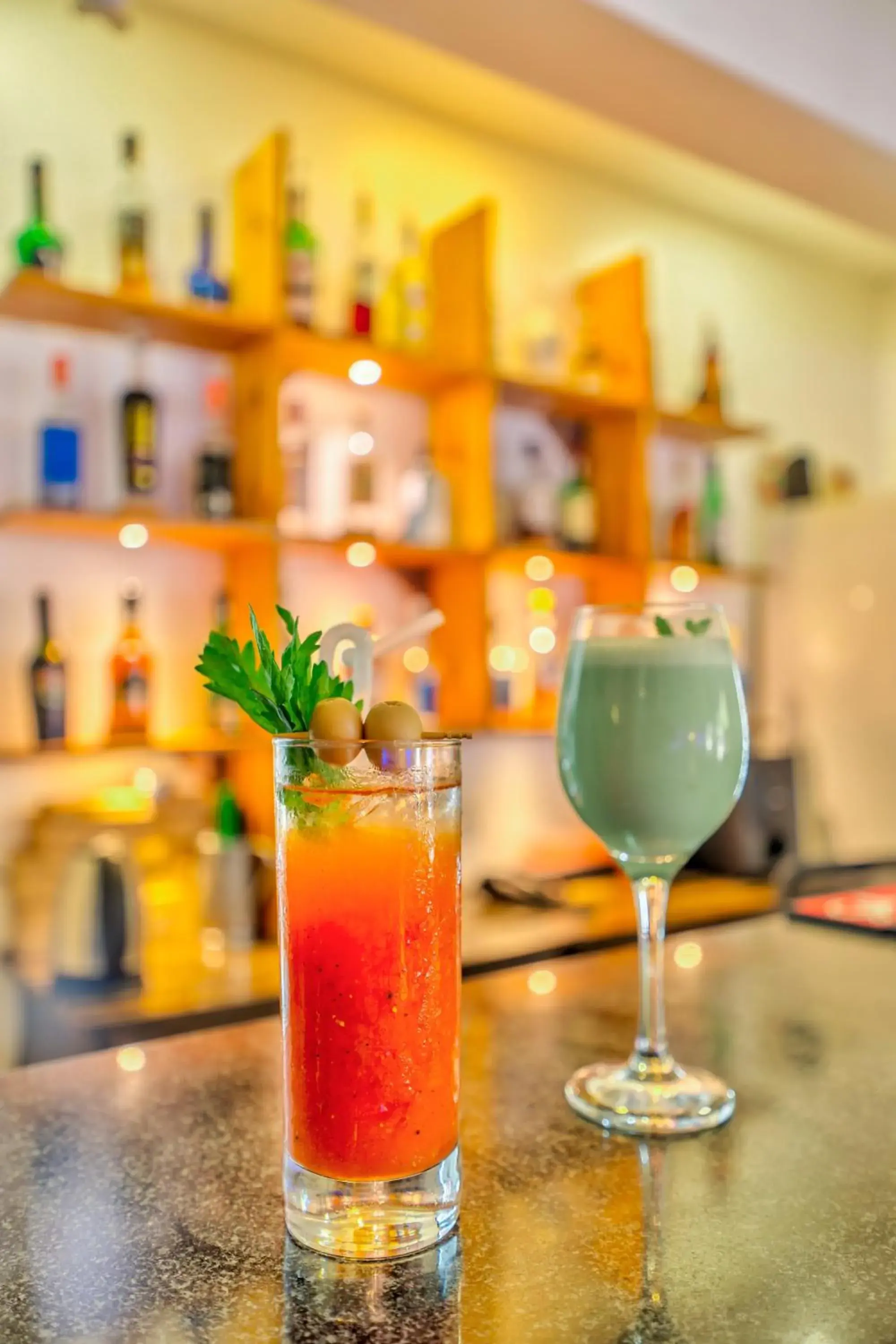 Lounge or bar in The Boho, Vagator Beach Goa Near Thalassa Lounge or bar in The Boho, Vagator Beach Goa Near Thalassa