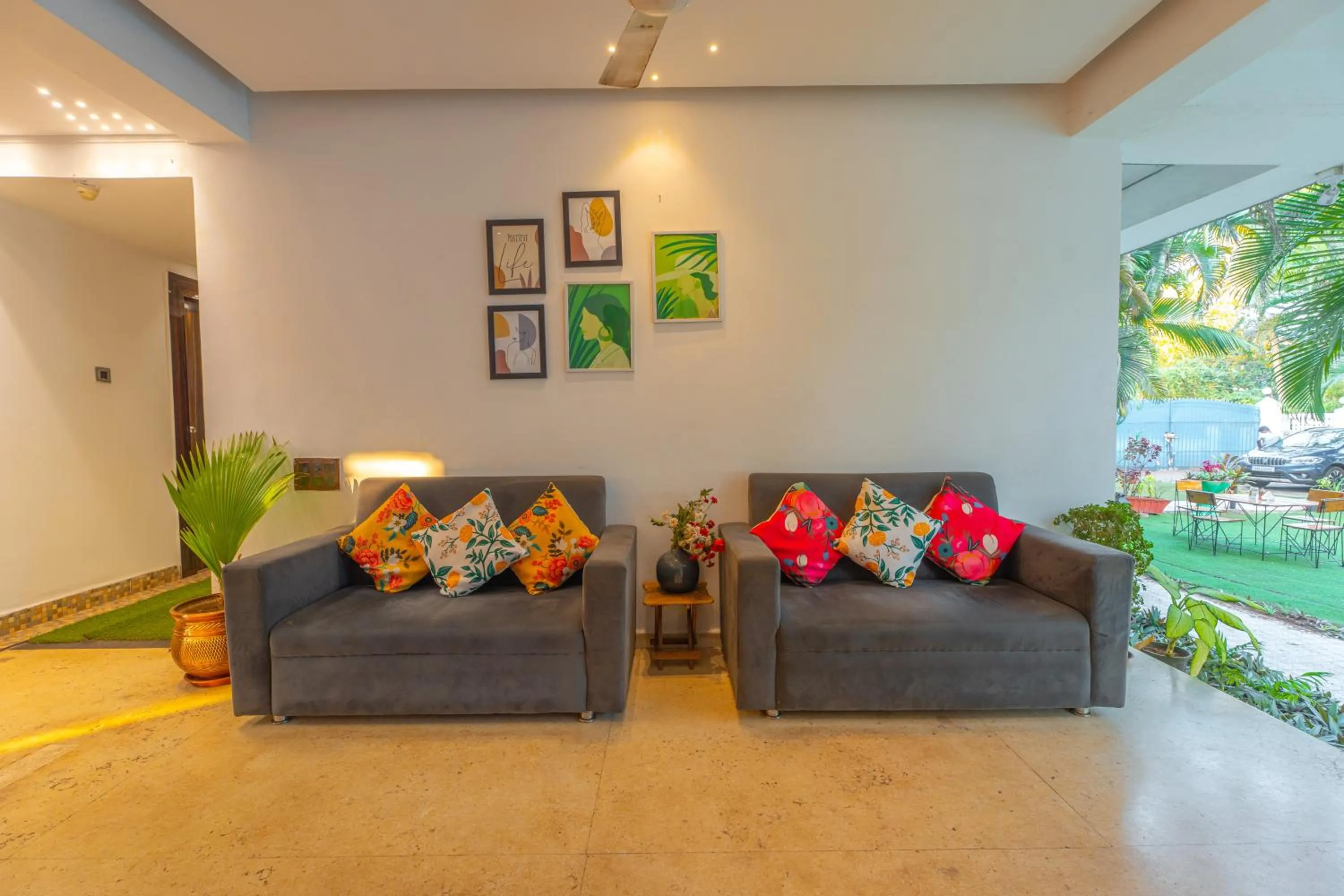 Lobby or reception in The Boho, Vagator Beach Goa Near Thalassa