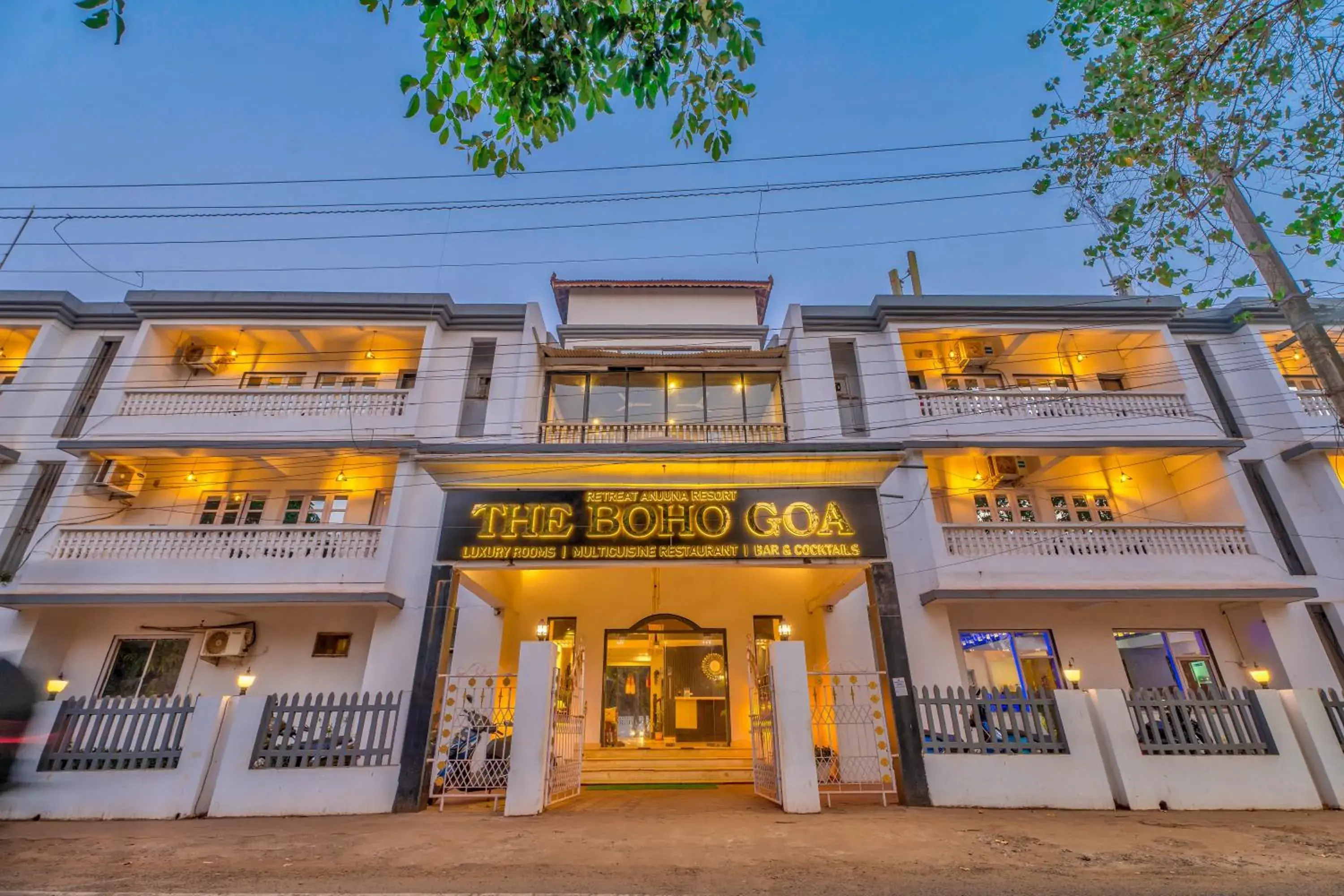 Property building in The Boho, Vagator Beach Goa Near Thalassa Property building in The Boho, Vagator Beach Goa Near Thalassa
