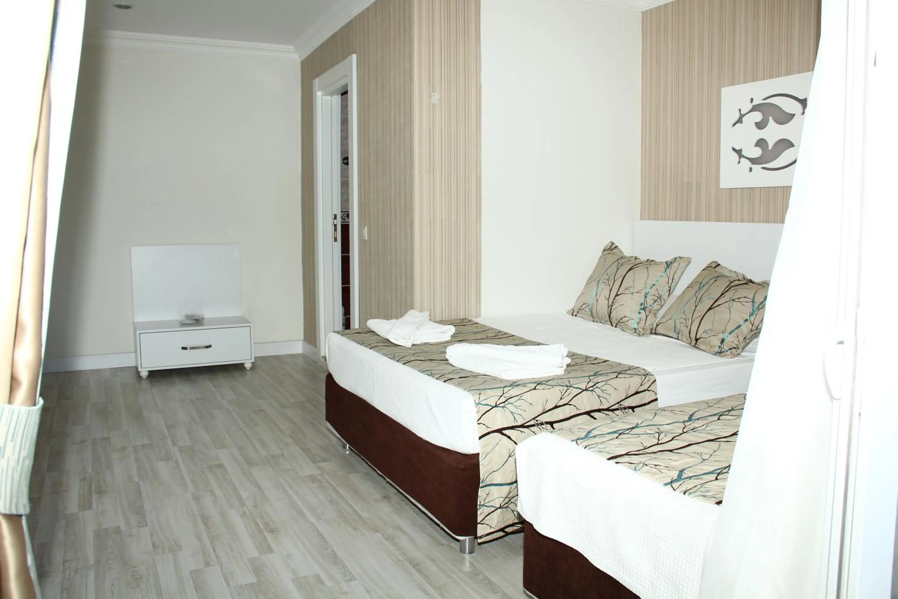 Bed in Side Miami Beach Hotel