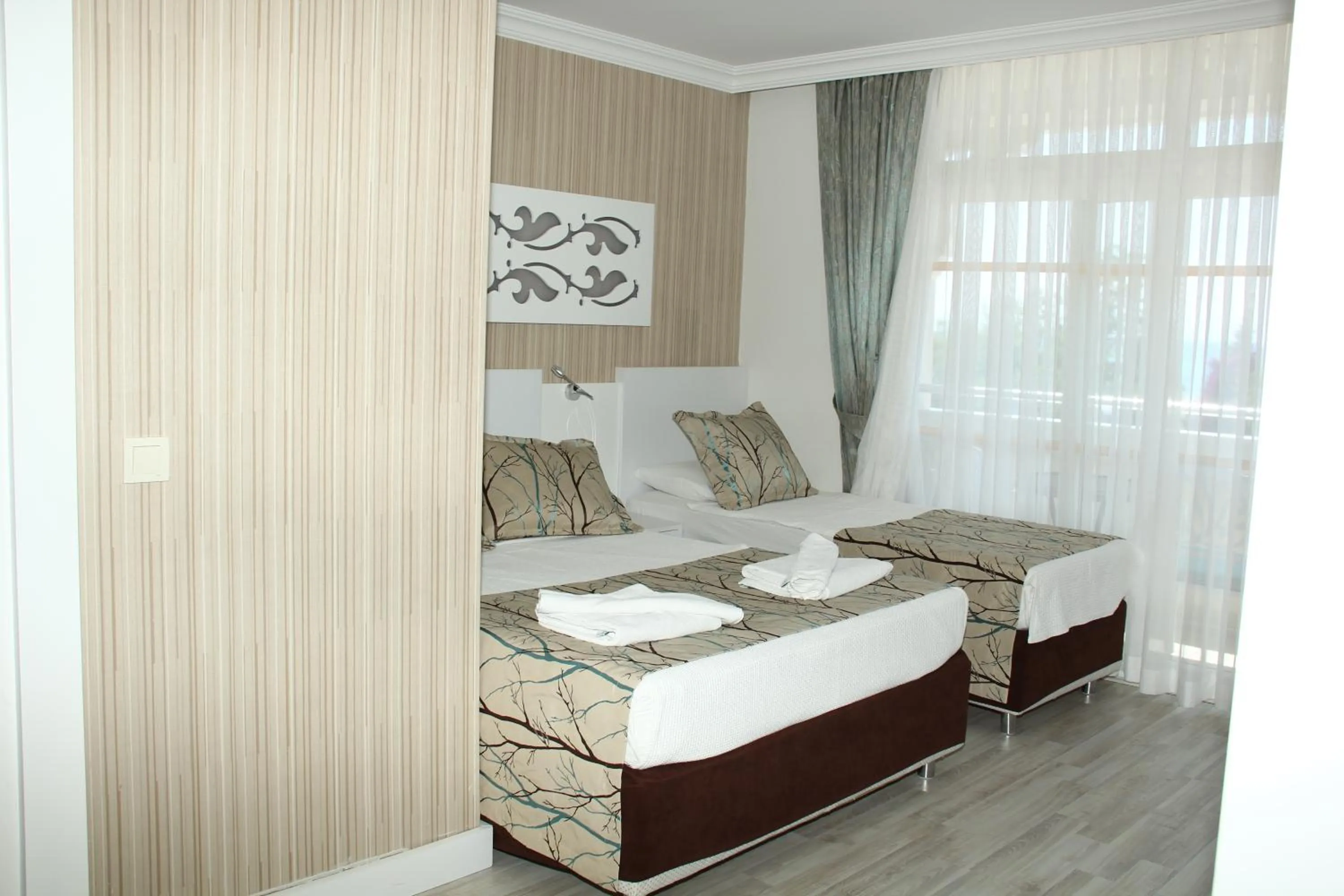 Bed in Side Miami Beach Hotel