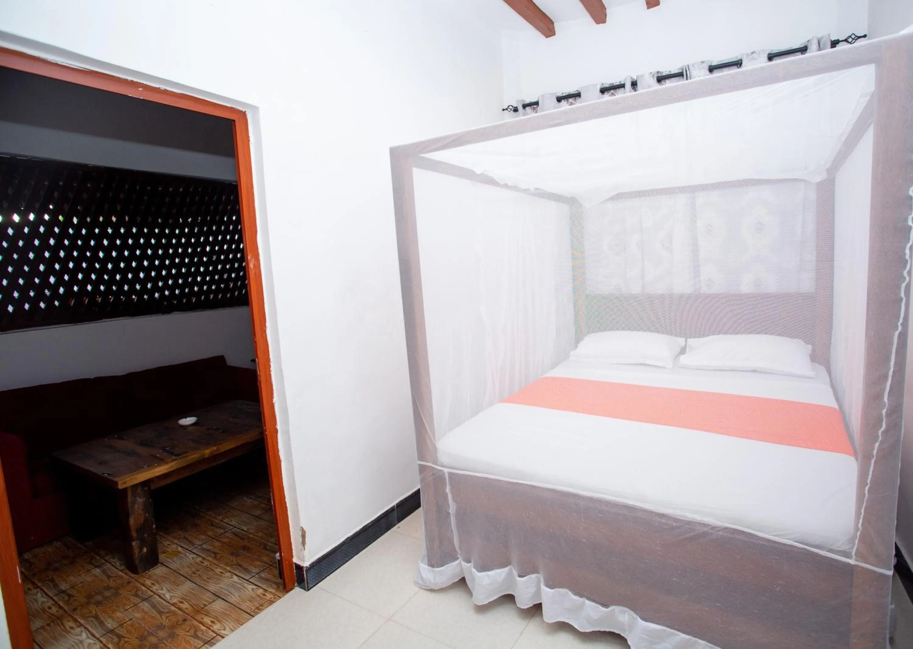 Bed in Utulivu Bungalow