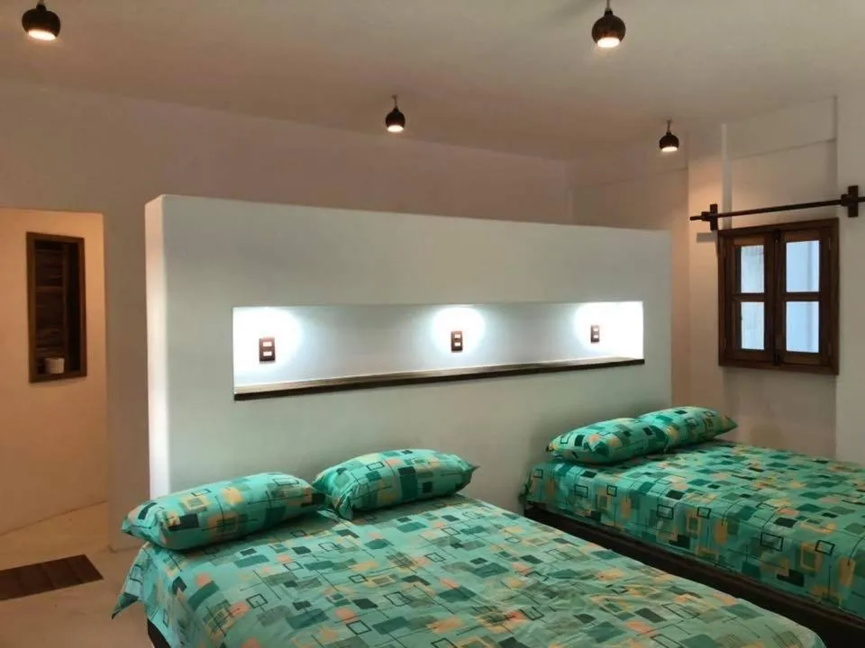 Bed in Cabañas las Palmas Chacahua