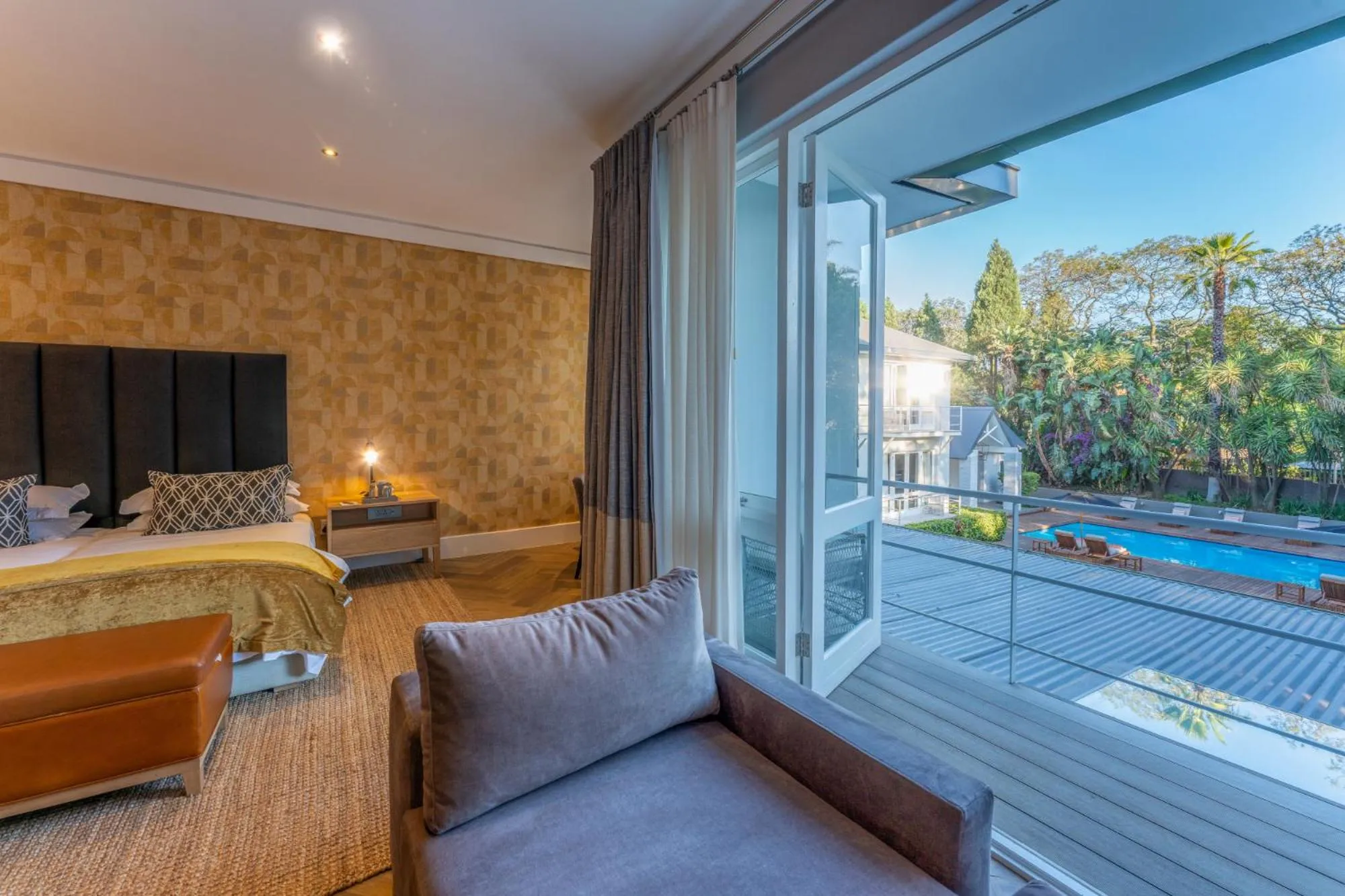 View (from property/room), Bed in AtholPlace Hotel & Villa