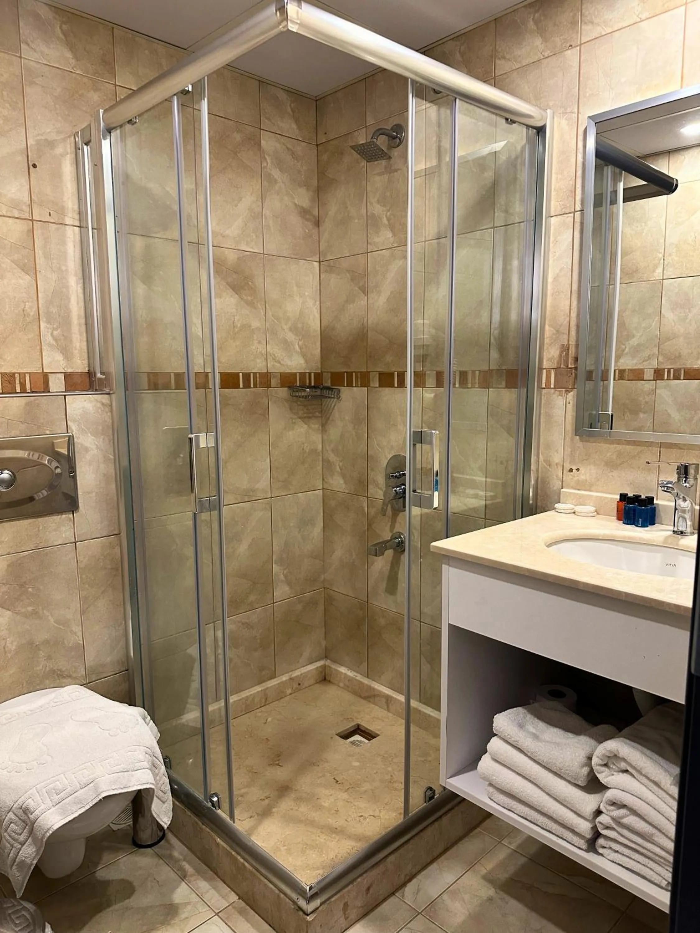 Shower in Hotel Peninsula