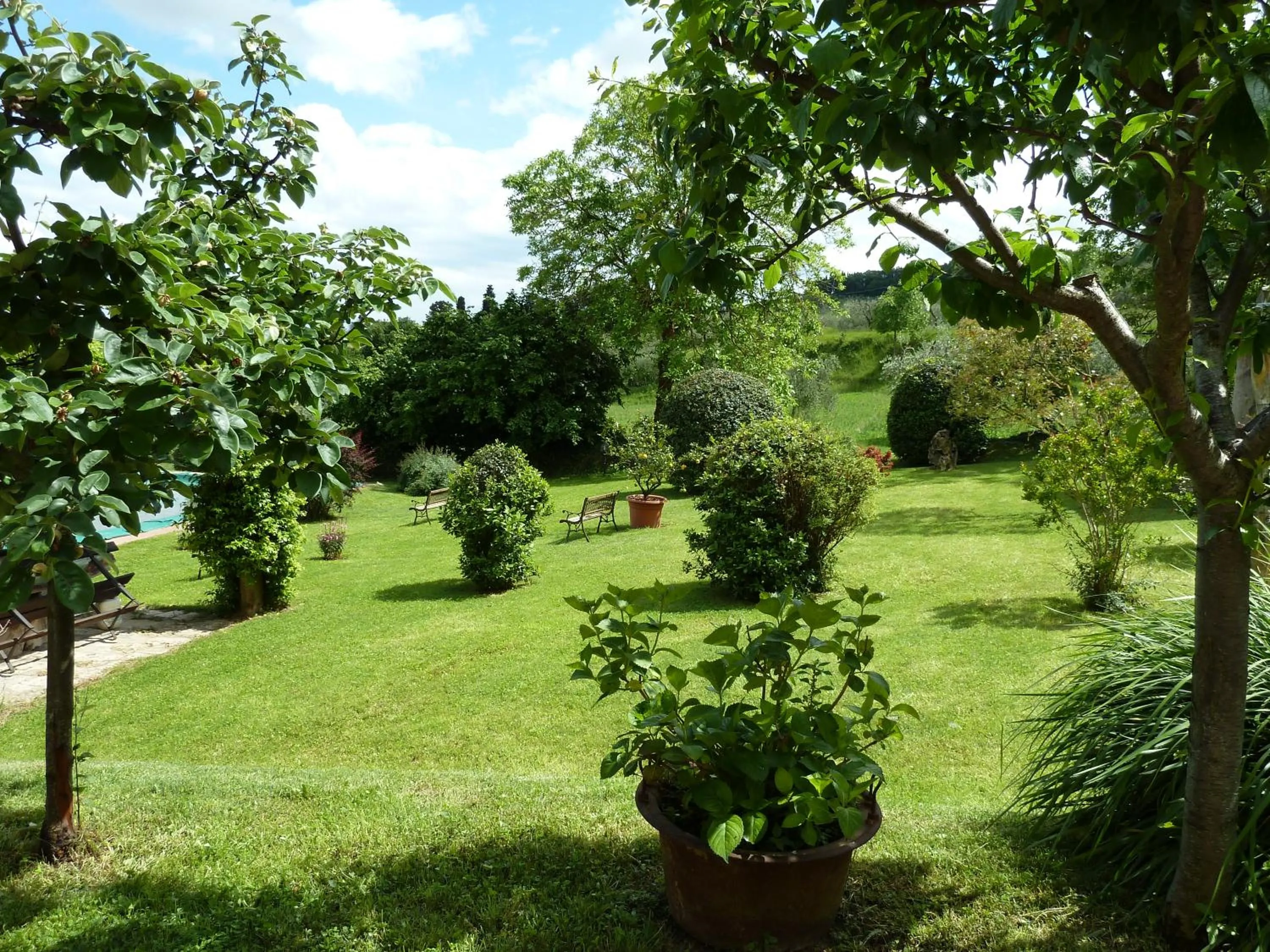 Garden view in Agriturismo San Giovanni