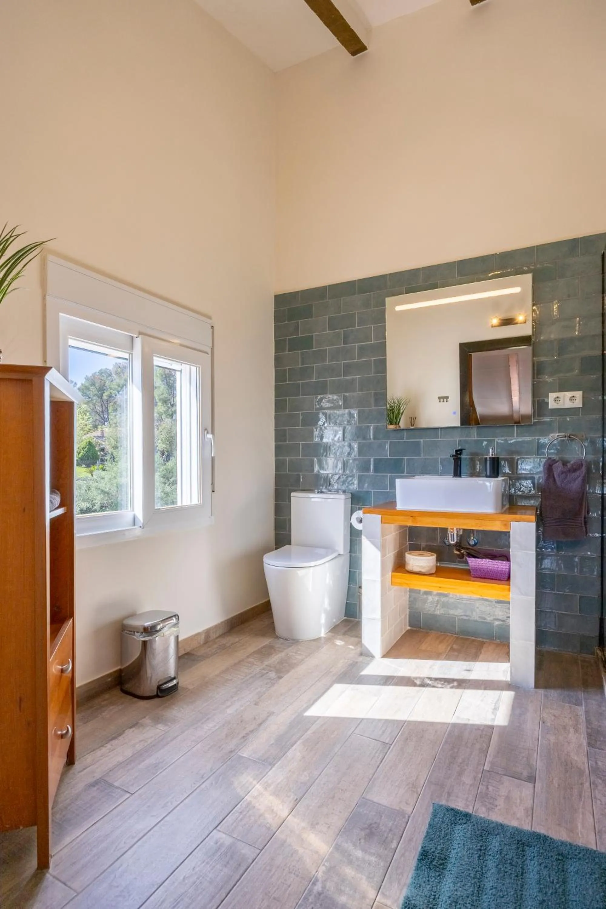Bathroom, Bed in B&B Casa Vitalidad