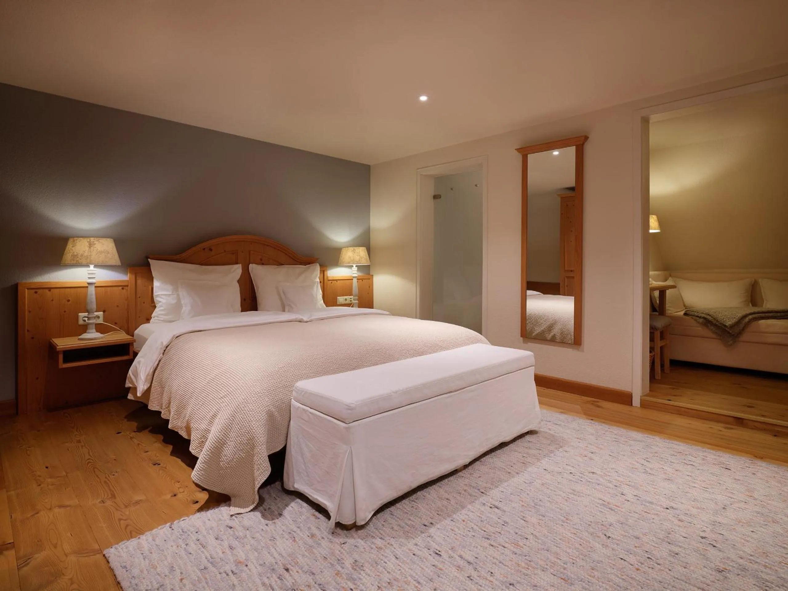 Photo of the whole room, Bed in Boutique Hotel Mühle Schluchsee