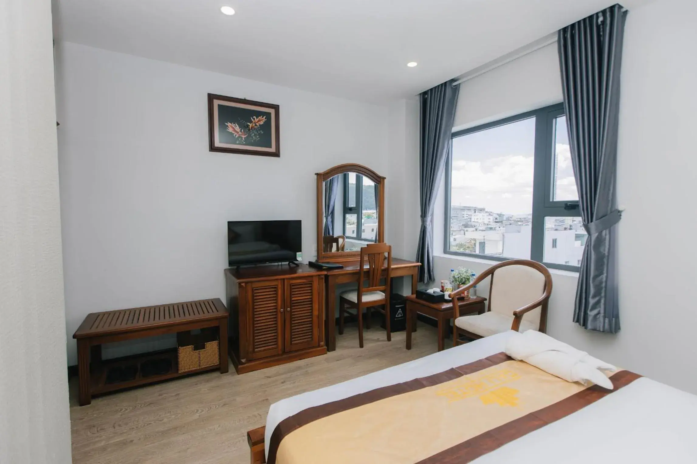 TV and multimedia, Bed in Cali Hotel Quy Nhơn TV and multimedia, Bed in Cali Hotel Quy Nhơn