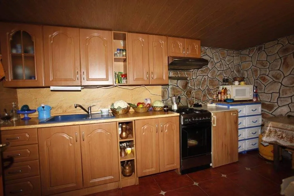 Kitchen or kitchenette in Hotel Rai