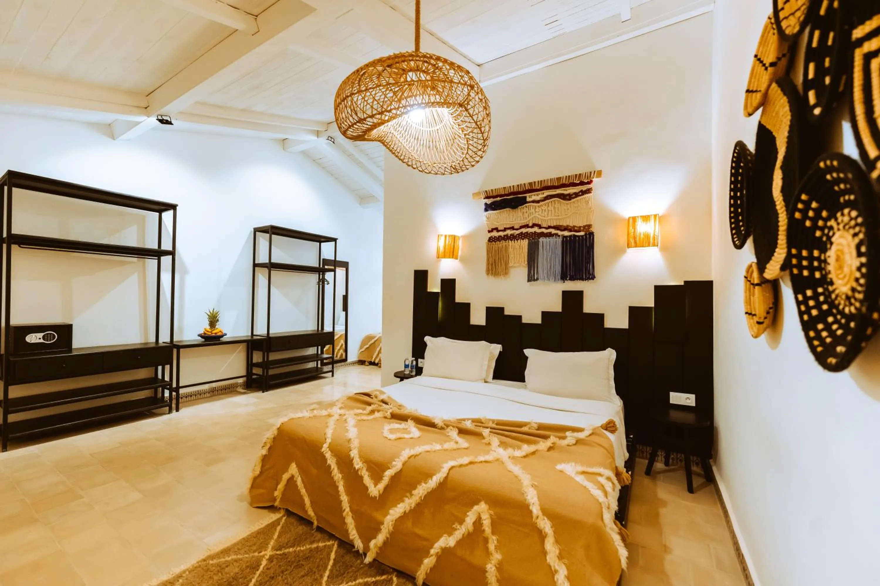 Living room, Bed in Dakhla Attitude