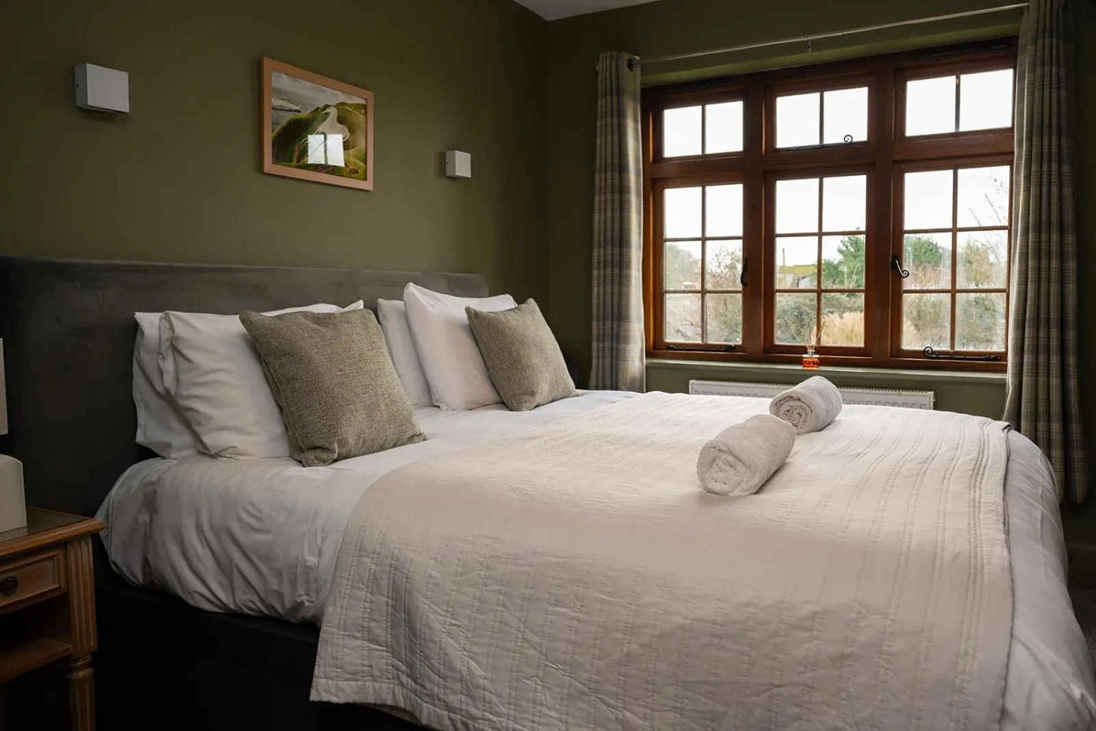 Bed in Tottington Manor Hotel