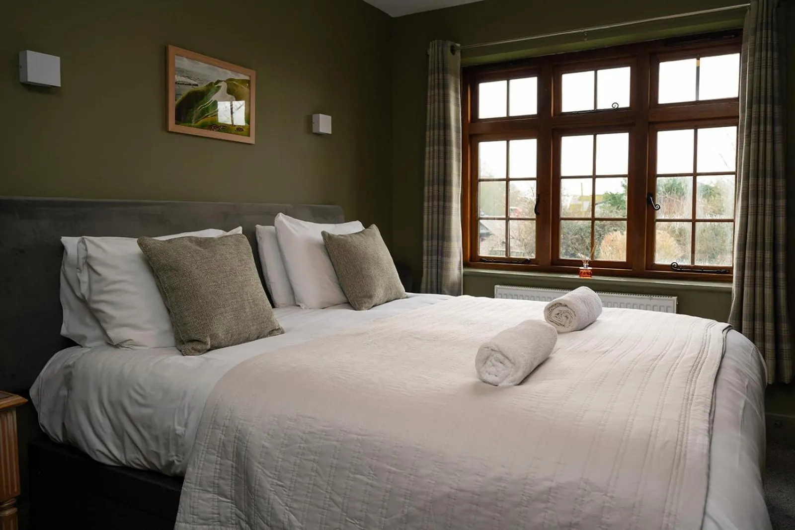 Bed in Tottington Manor Hotel