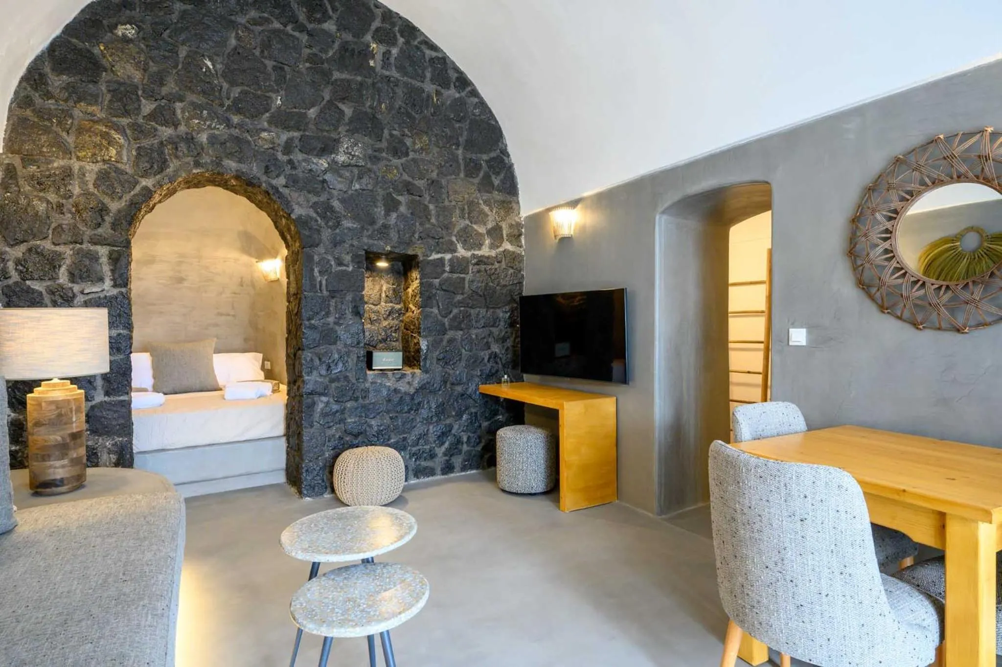 Bed in Deep Earth Villas