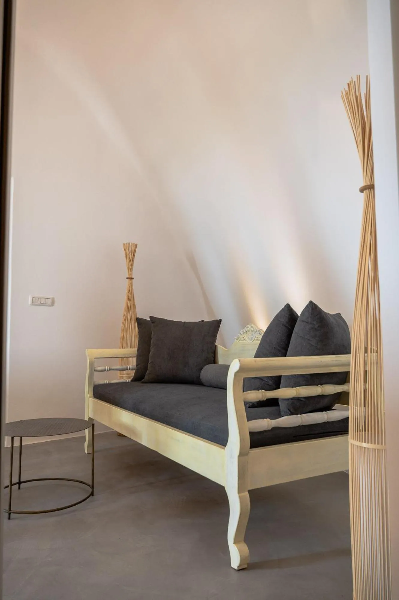 Seating area, Bed in Deep Earth Villas