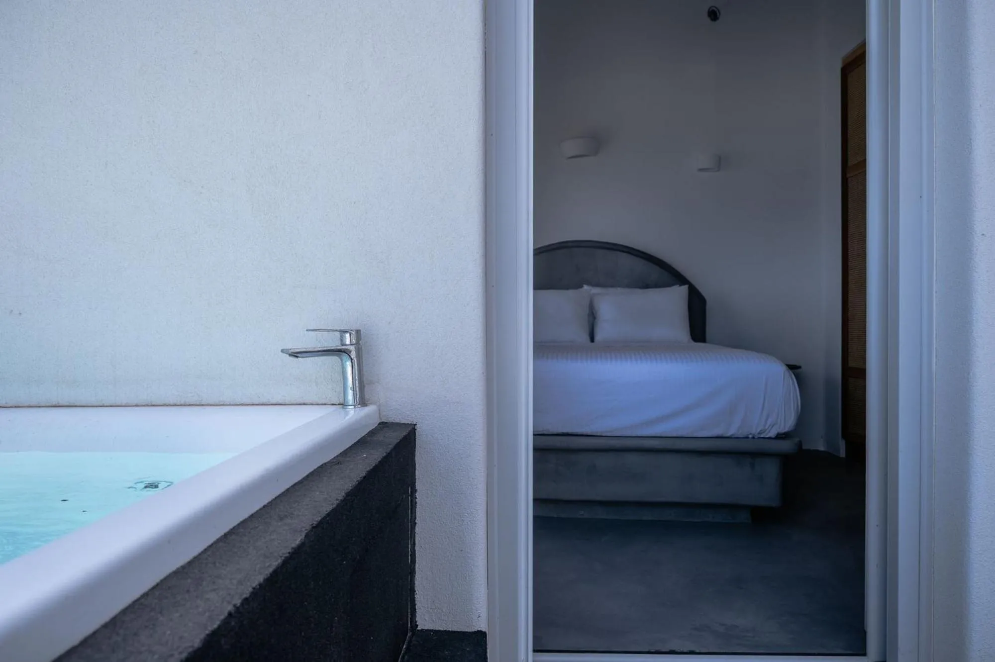 Bed in Deep Earth Villas