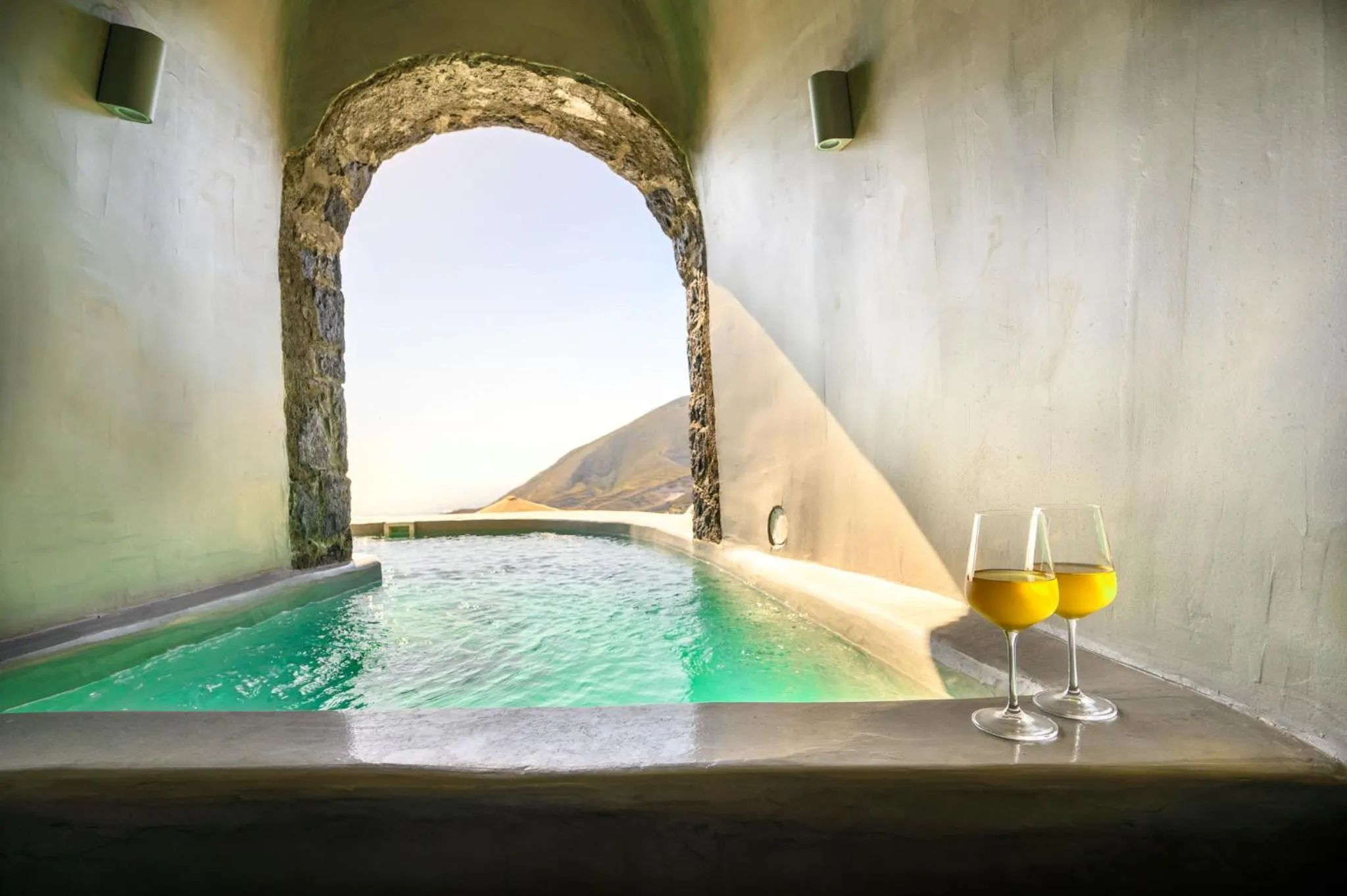 Pool view in Deep Earth Villas