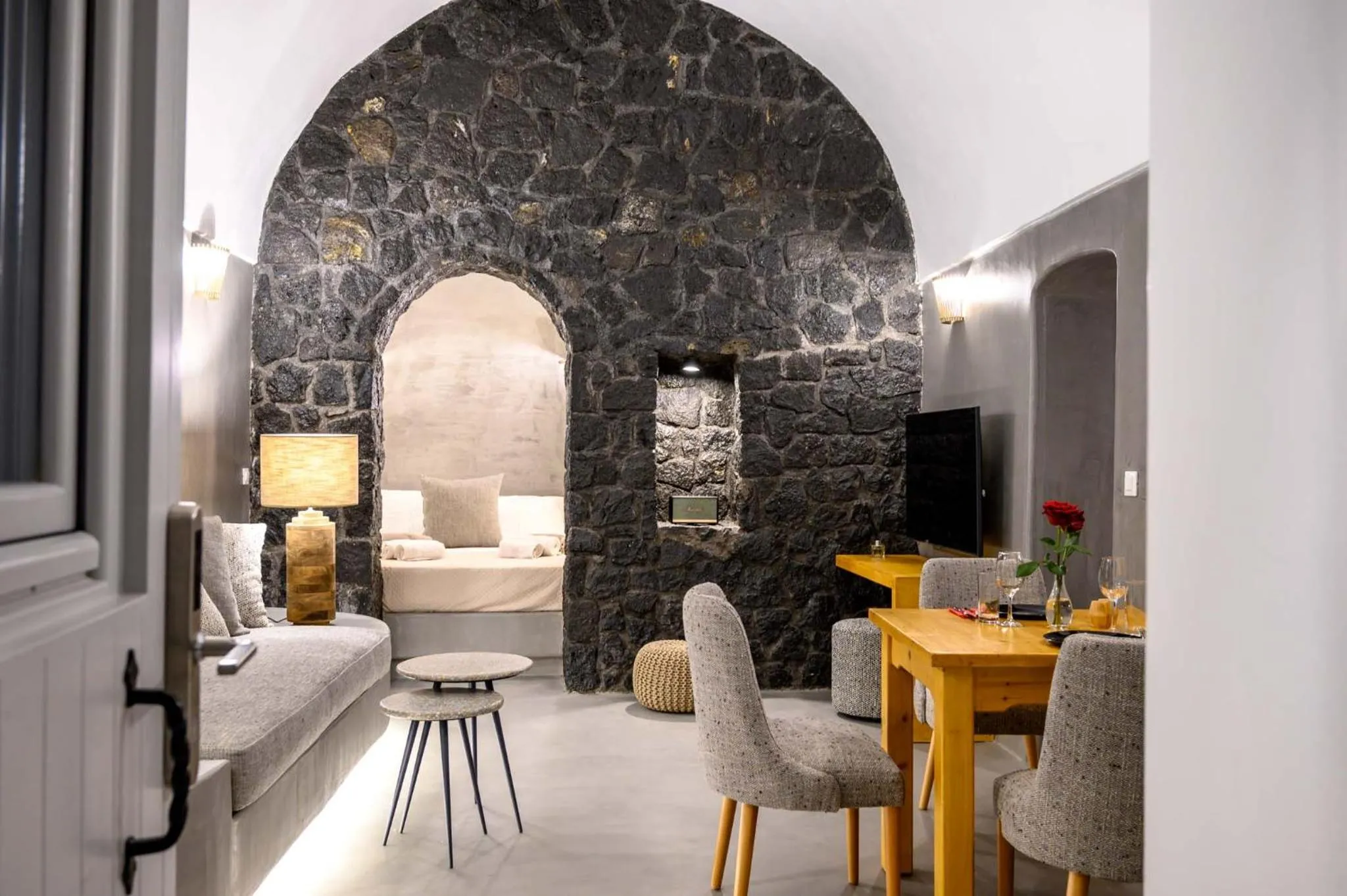 Bed in Deep Earth Villas