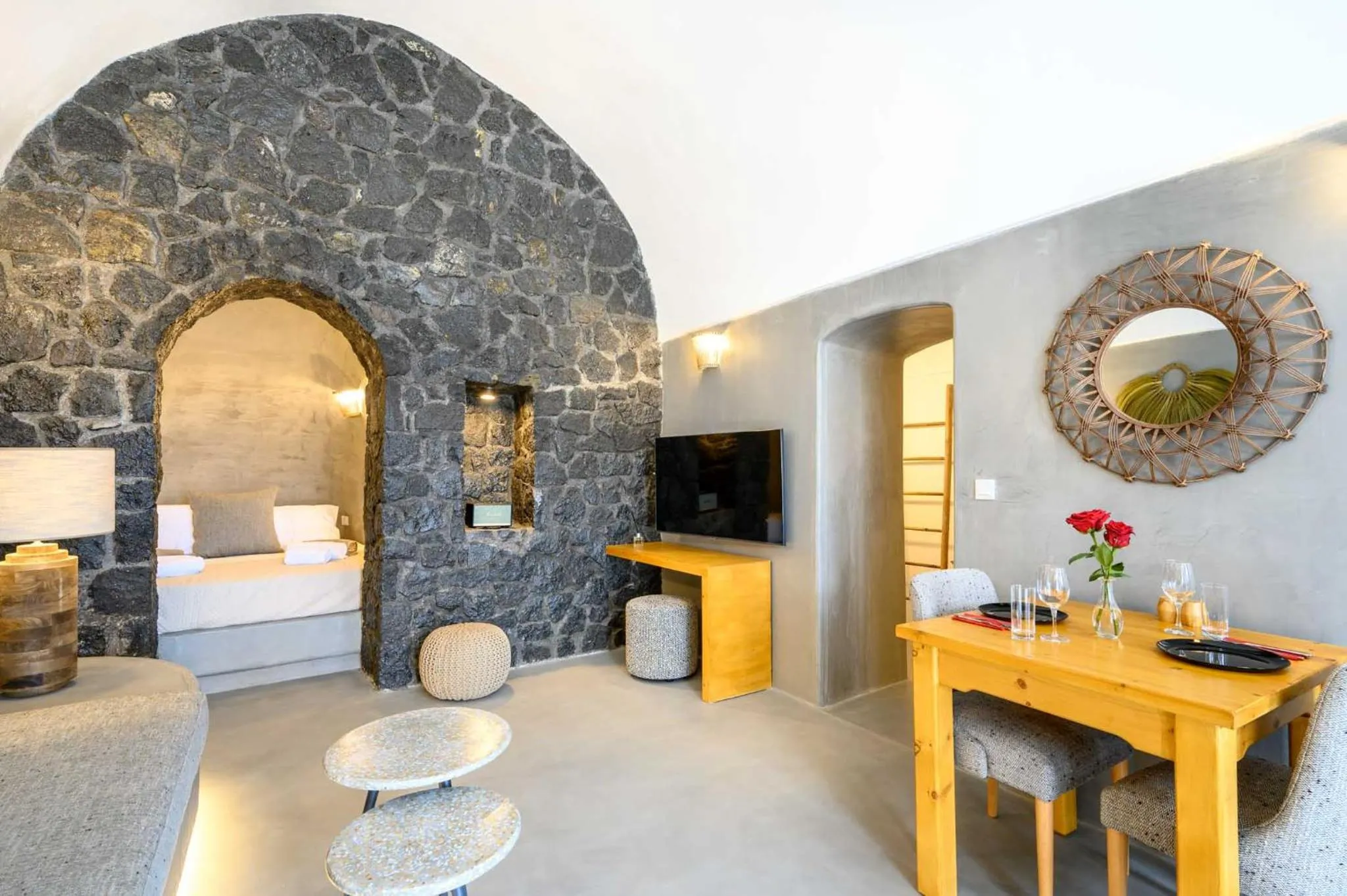Bed in Deep Earth Villas