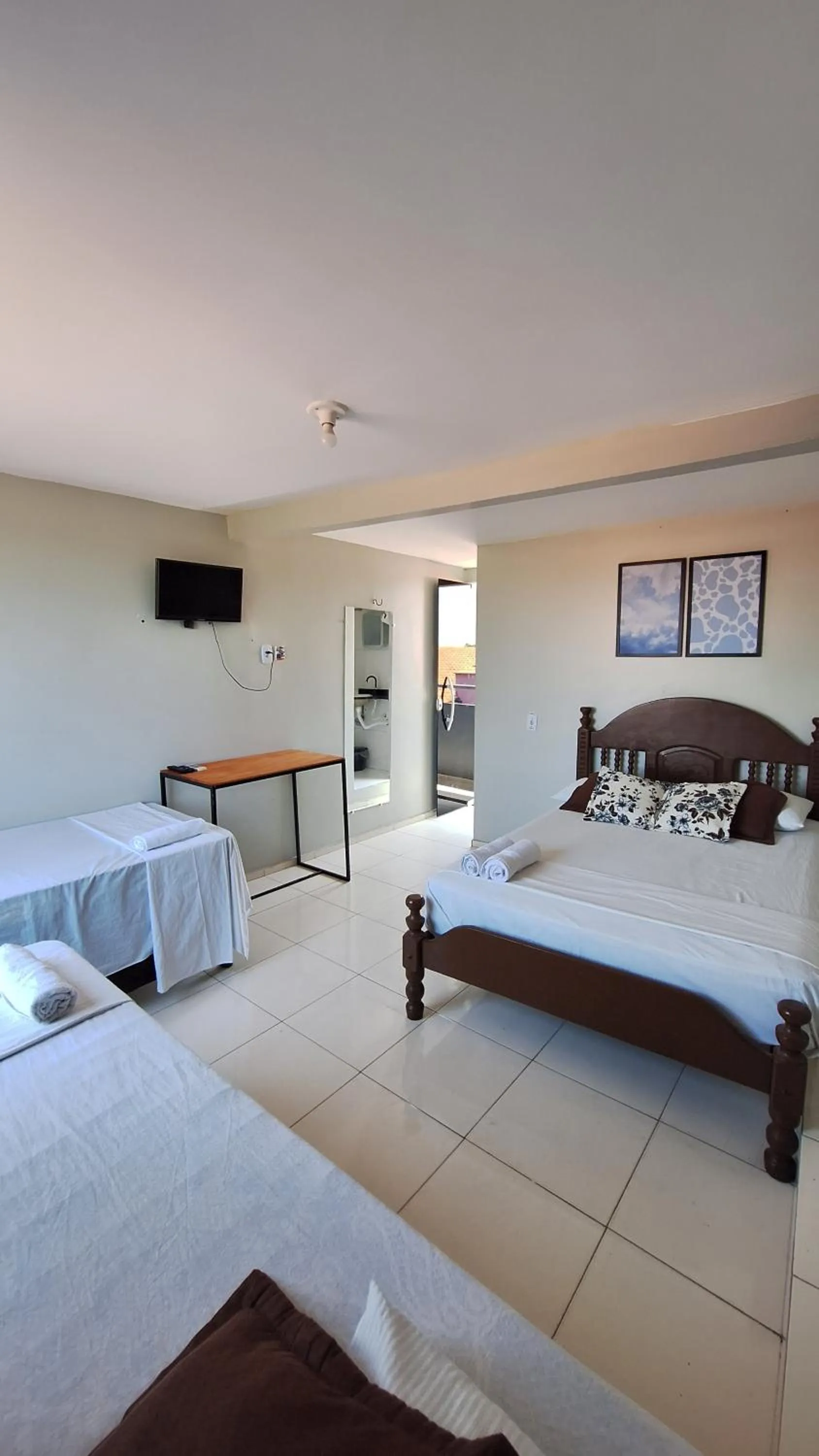 Bed in Canto da Duna Hotel