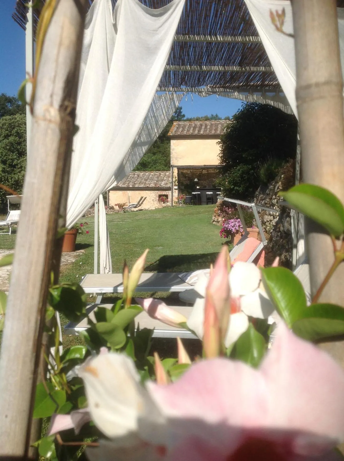 Pool view in La Canonica Di San Michele