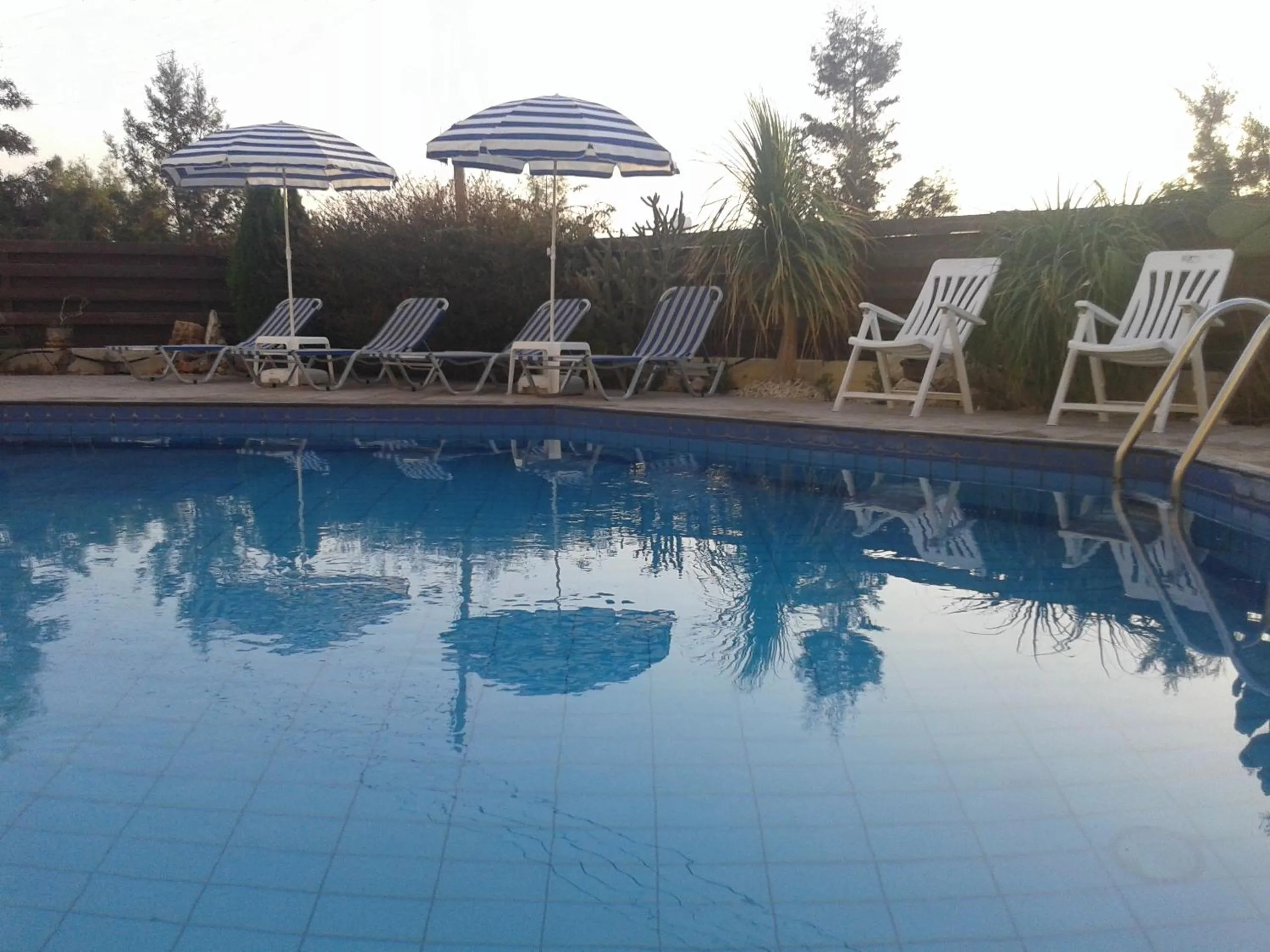 Pool view in Arilena Holiday Apartments