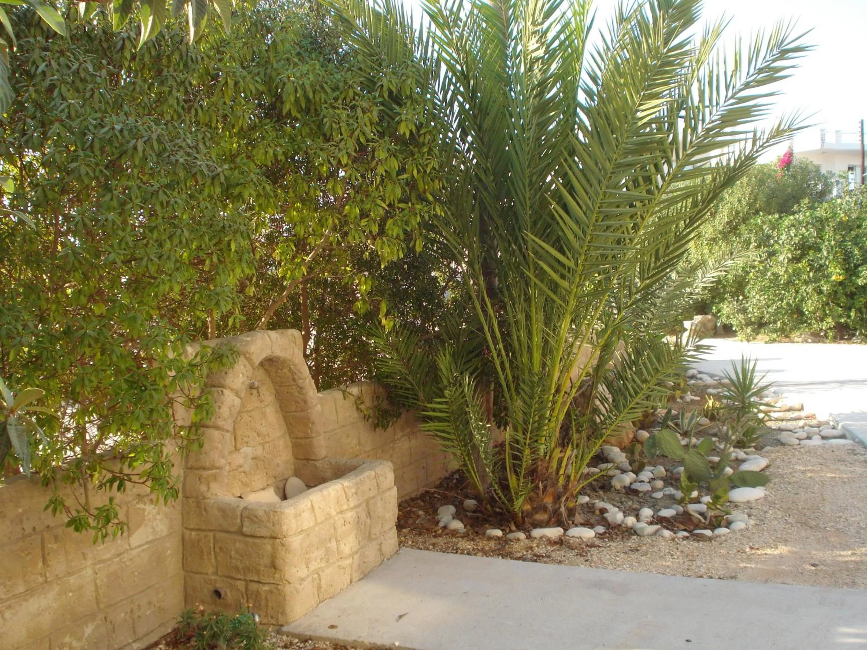 Patio in Arilena Holiday Apartments