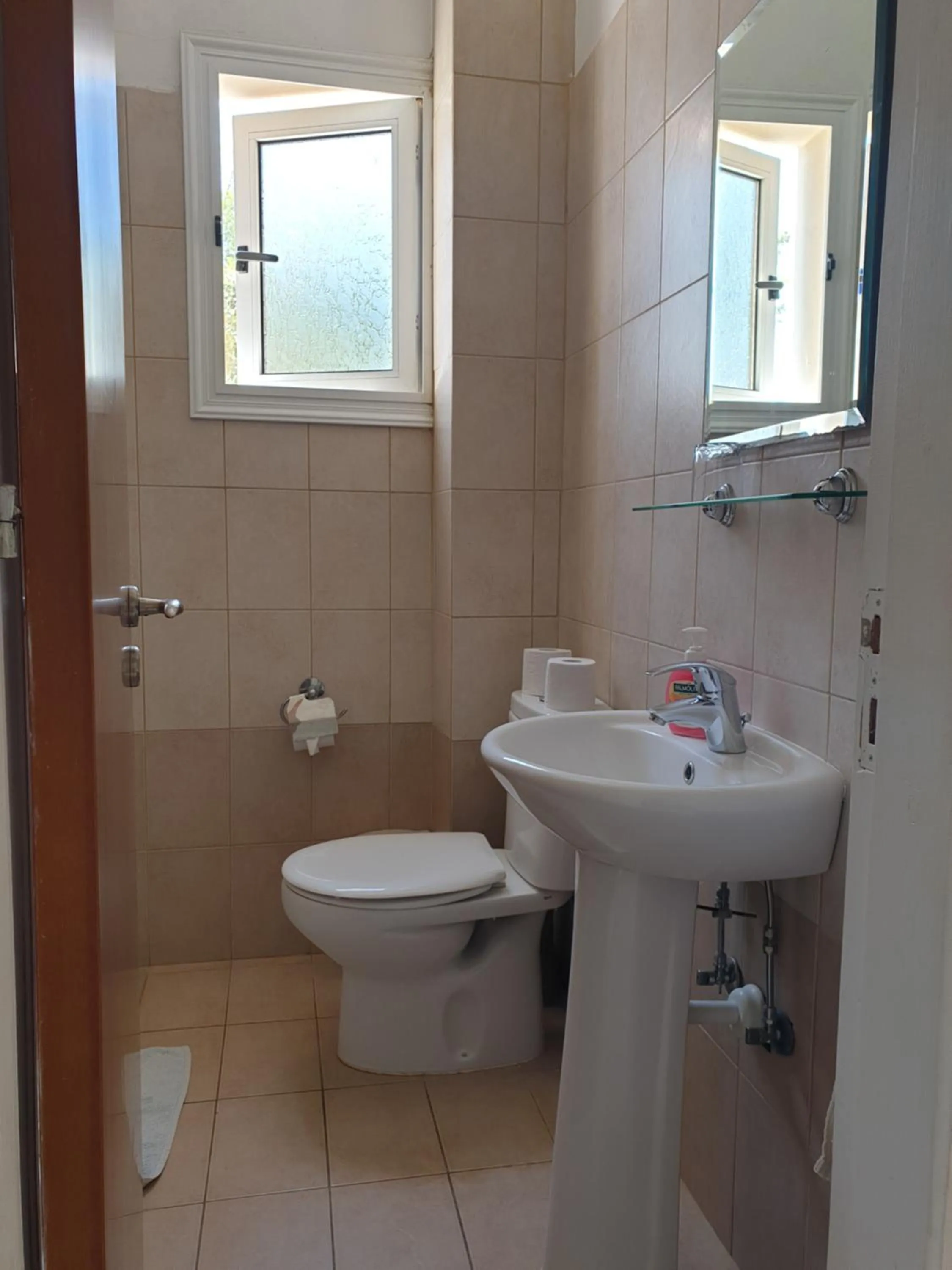 Shower in Arilena Holiday Apartments