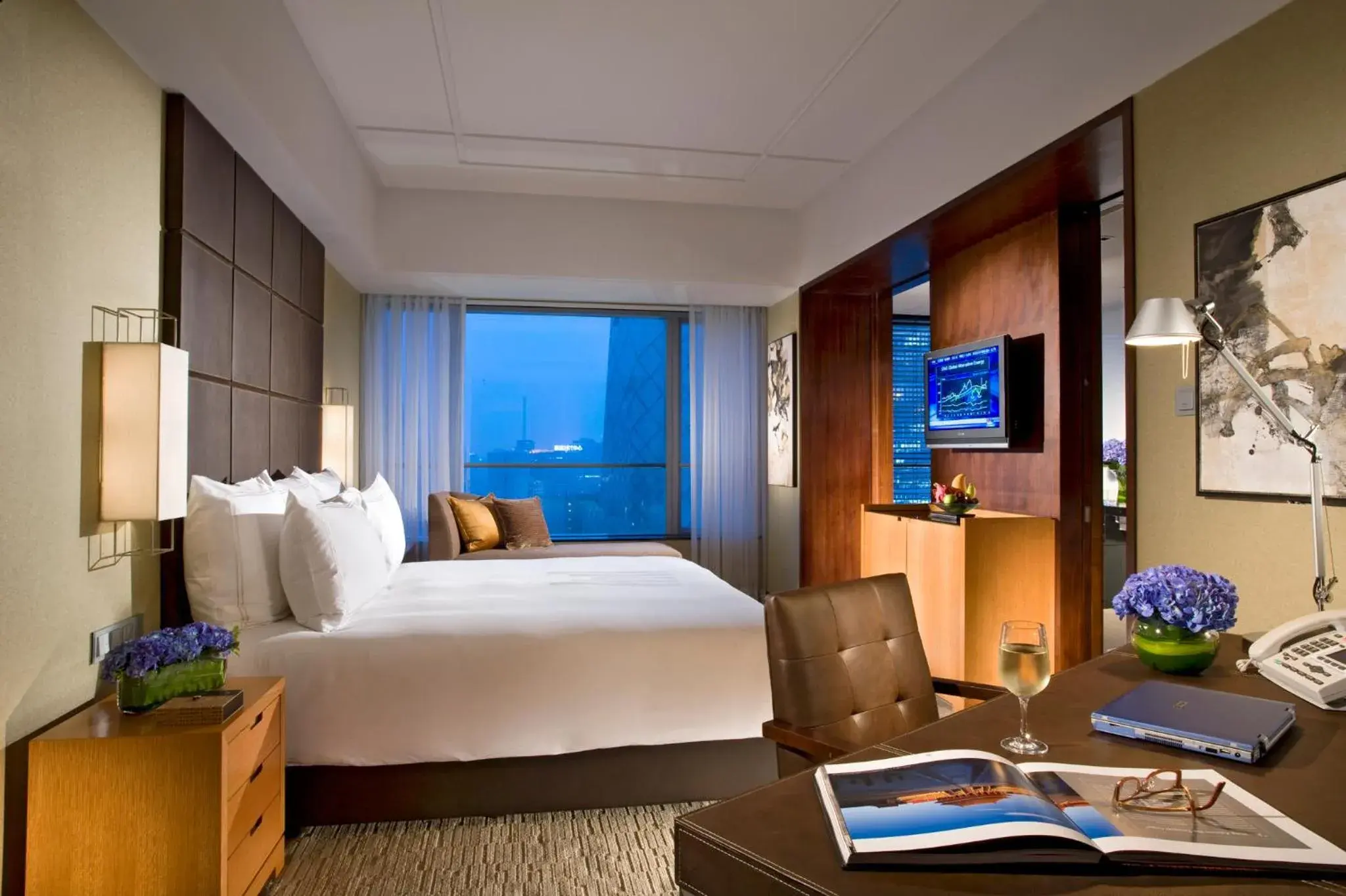 View (from property/room), Bed in Grand Millennium Beijing View (from property/room), Bed in Grand Millennium Beijing