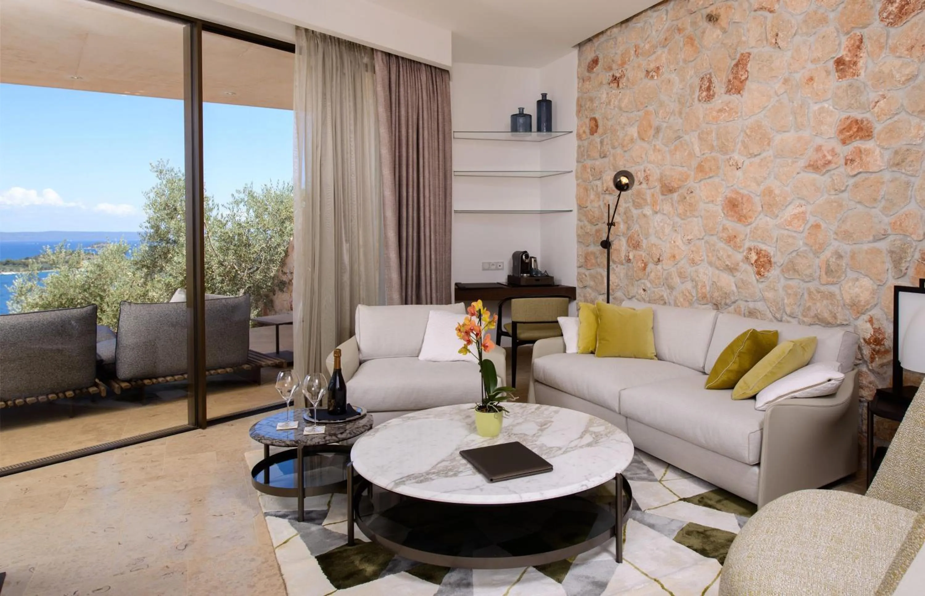 Living room in Villa Nai 3.3