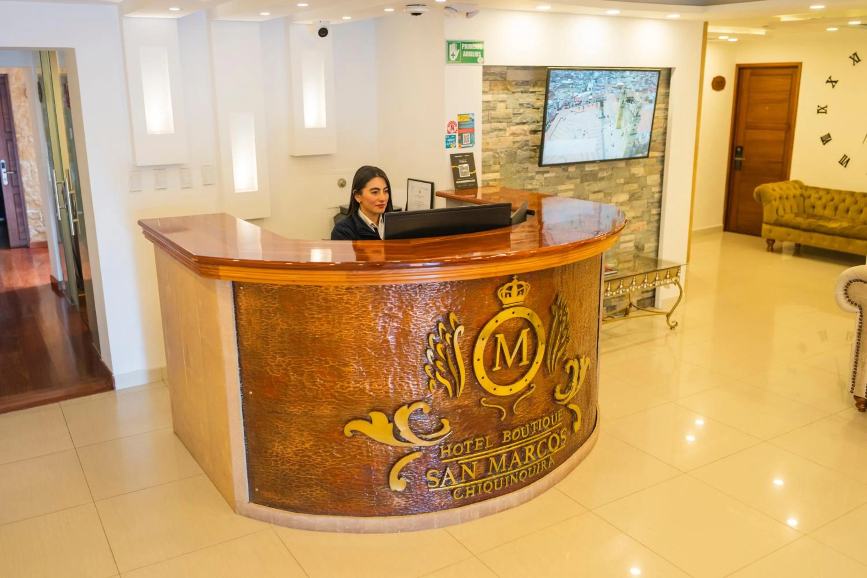 Lobby or reception in Hotel Boutique San Marcos Chiquinquirá